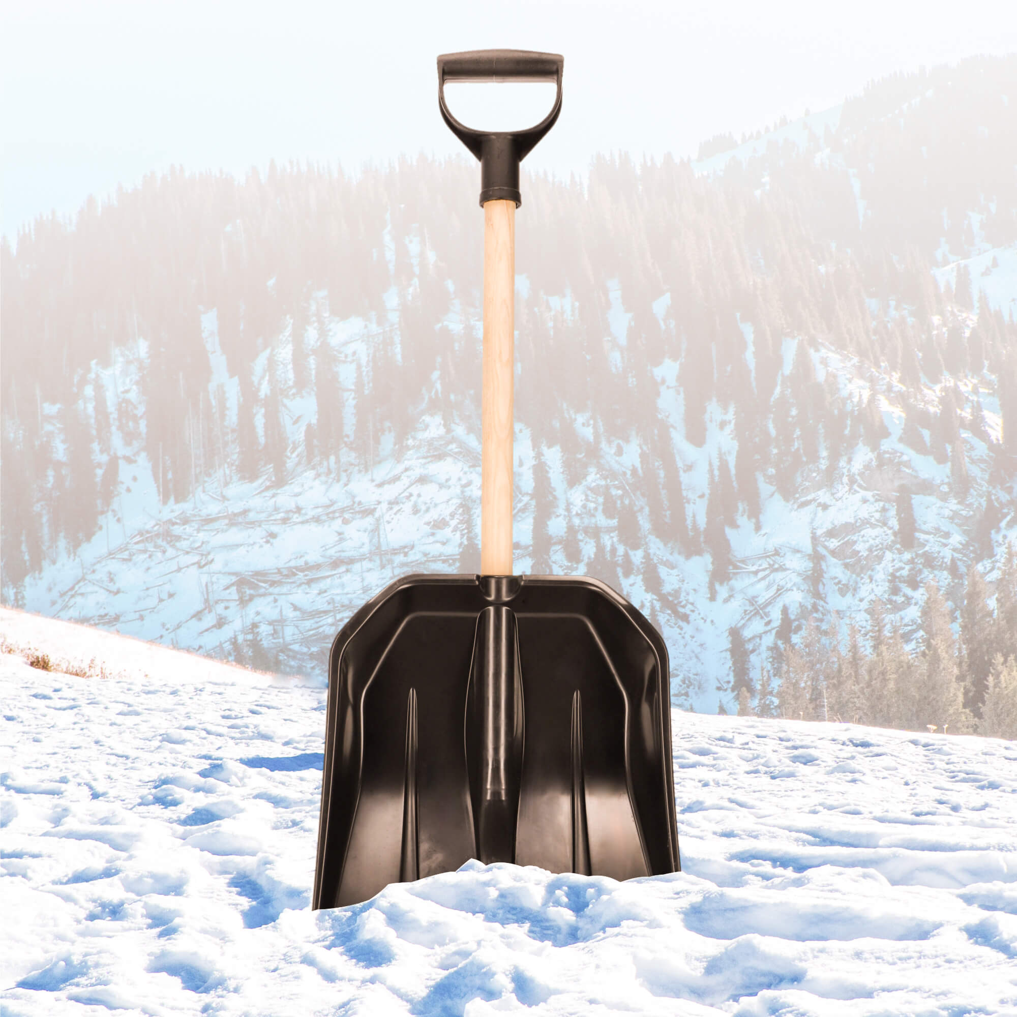 Saperka do śniegu Marlioz 81 cm, czarna