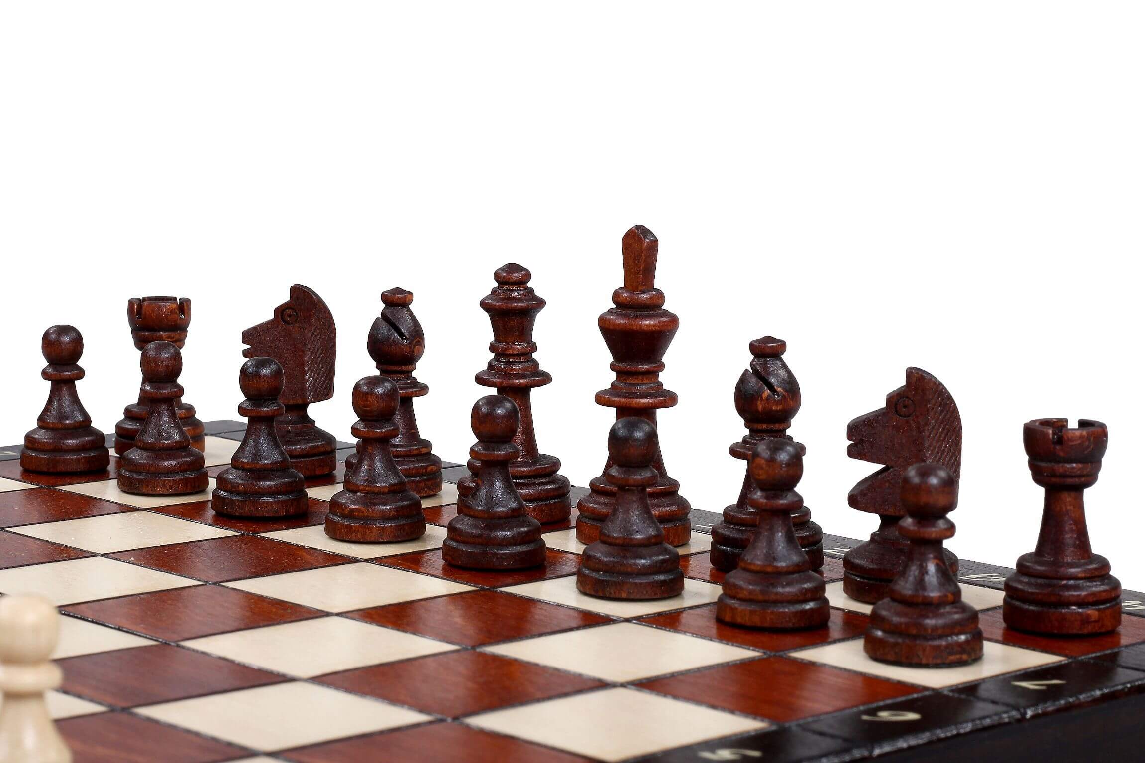 Szachy drewniane magnetyczne