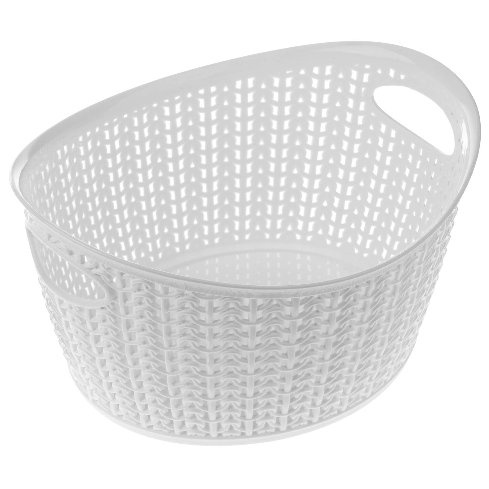 Koszyk plastikowy owalny Malm 3.3L, biały