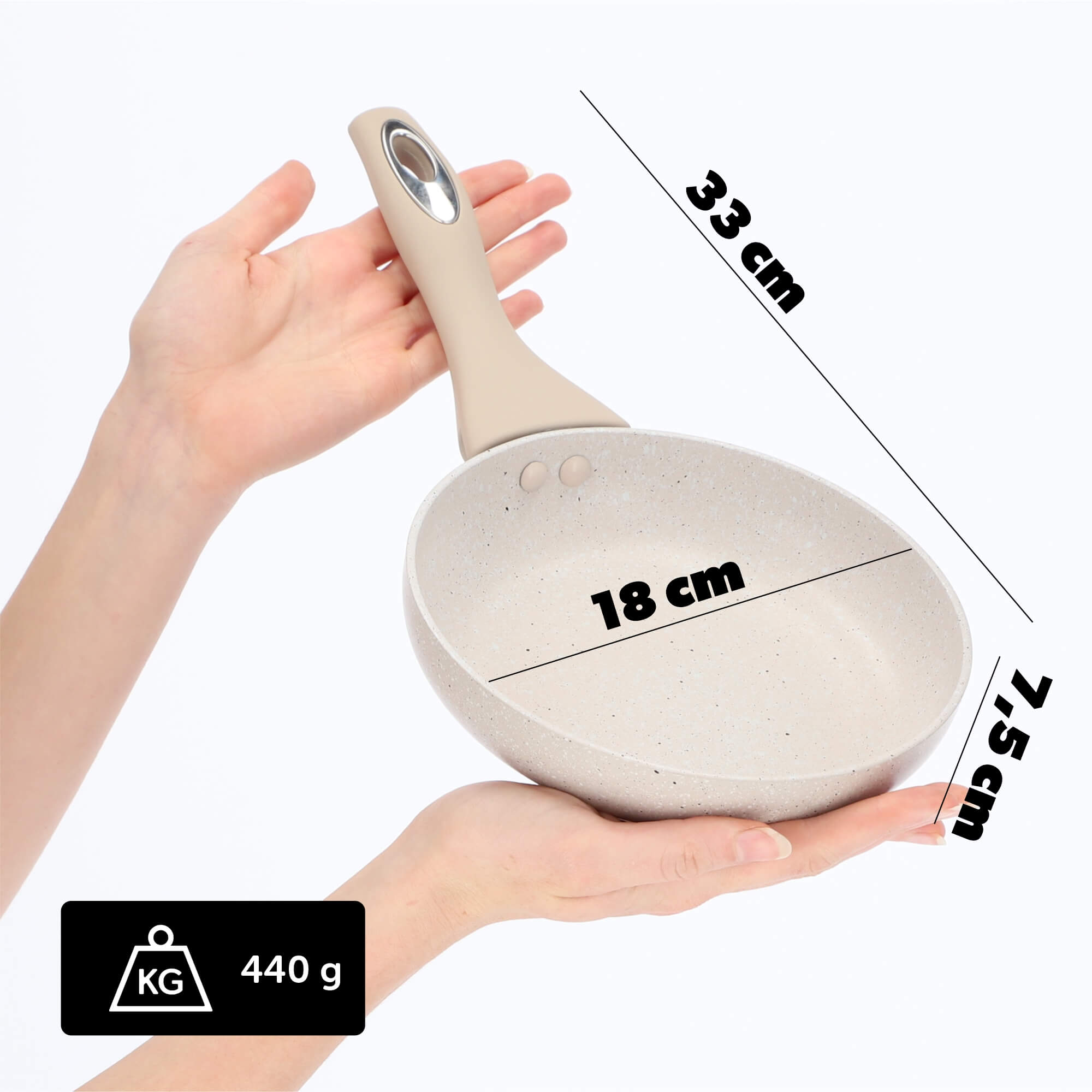 Patelnia z powłoką nieprzywierającą 18 cm