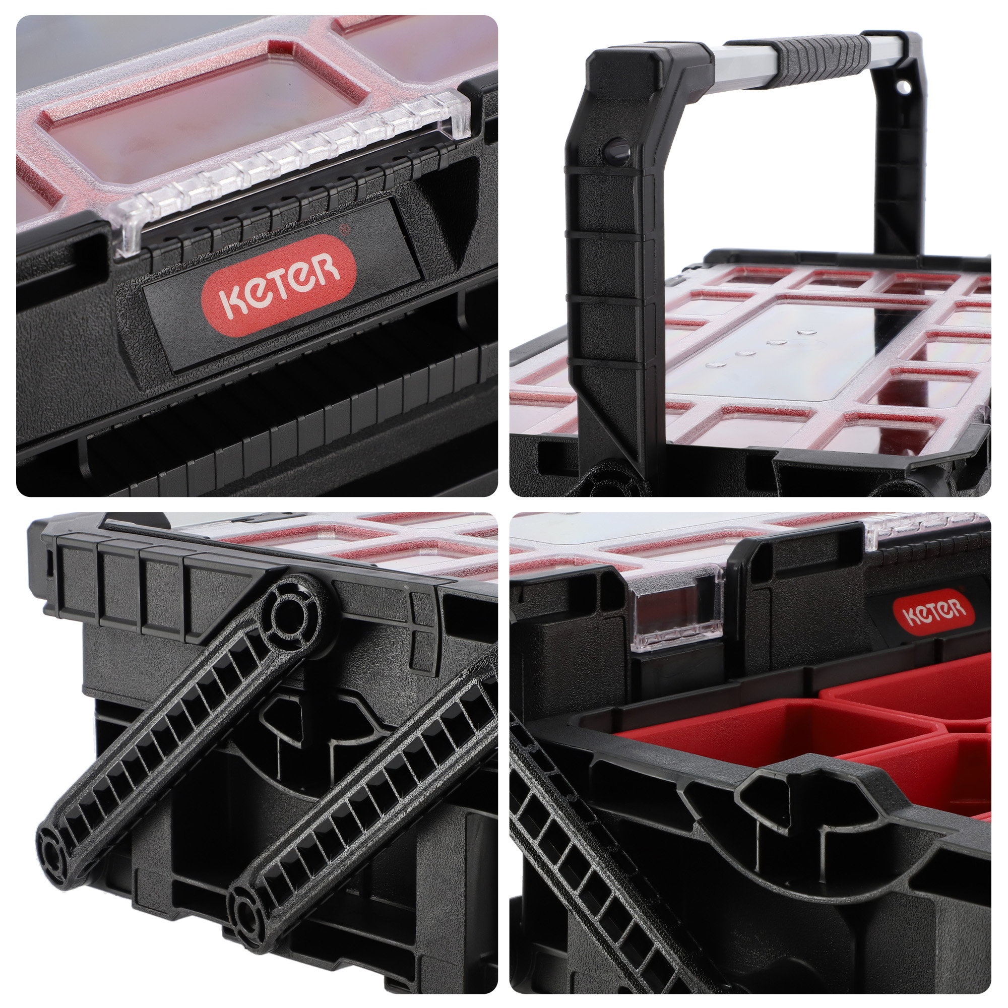 Organizer narzędziowy Keter Connect Cantilever czarny