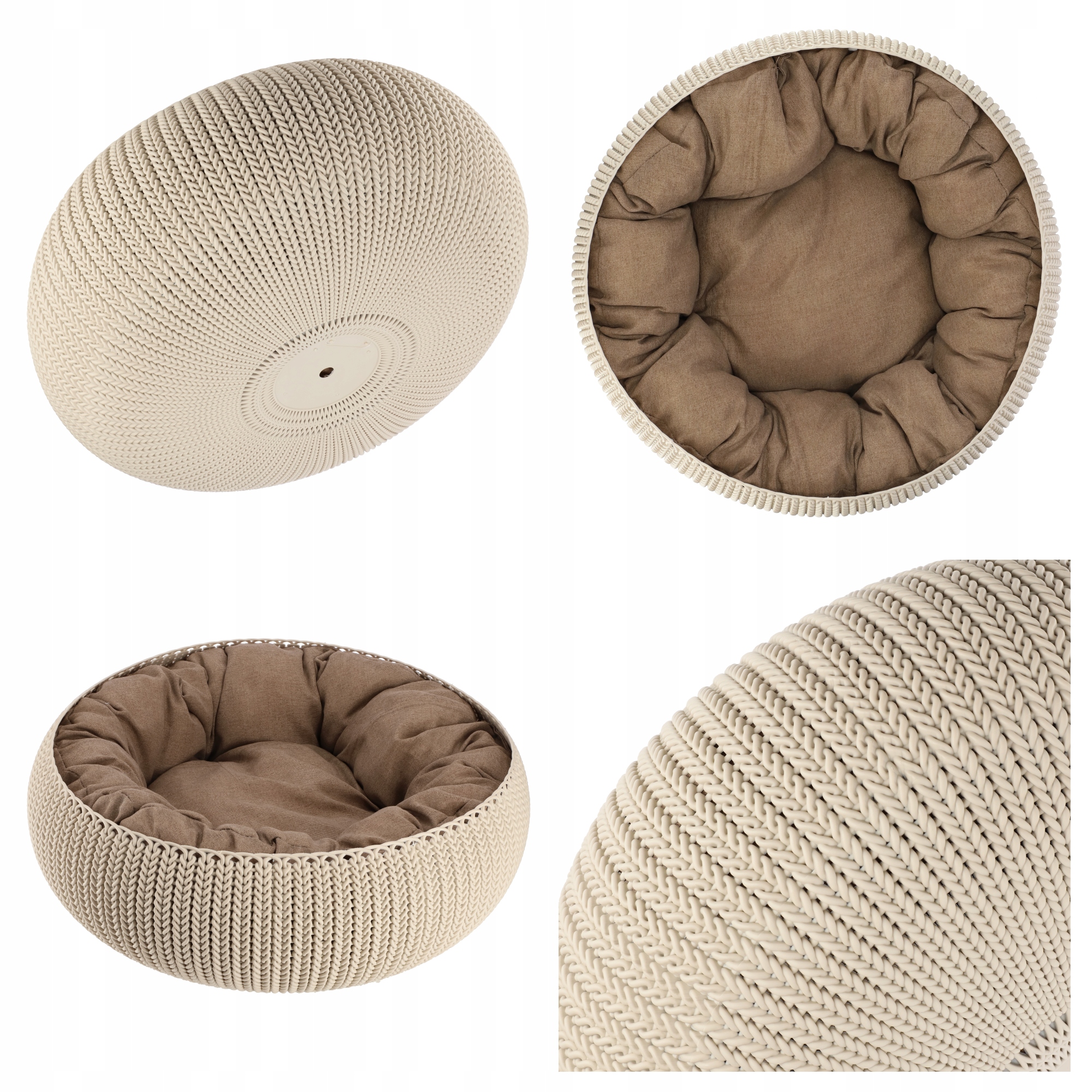 Legowisko dla zwierząt Curver Pet Life, kremowe