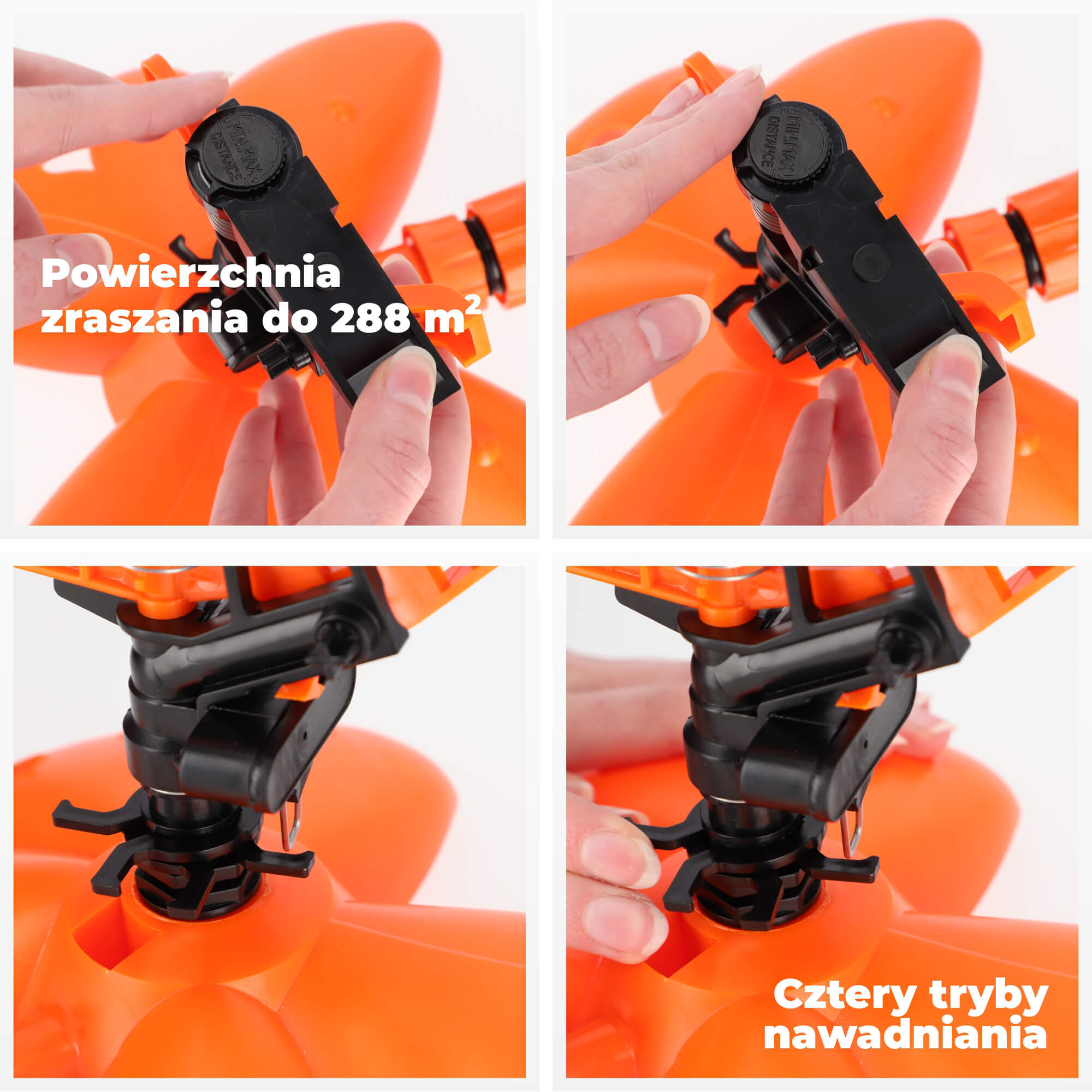 Zraszacz ogrodowy oscylacyjny 22 x 14 cm