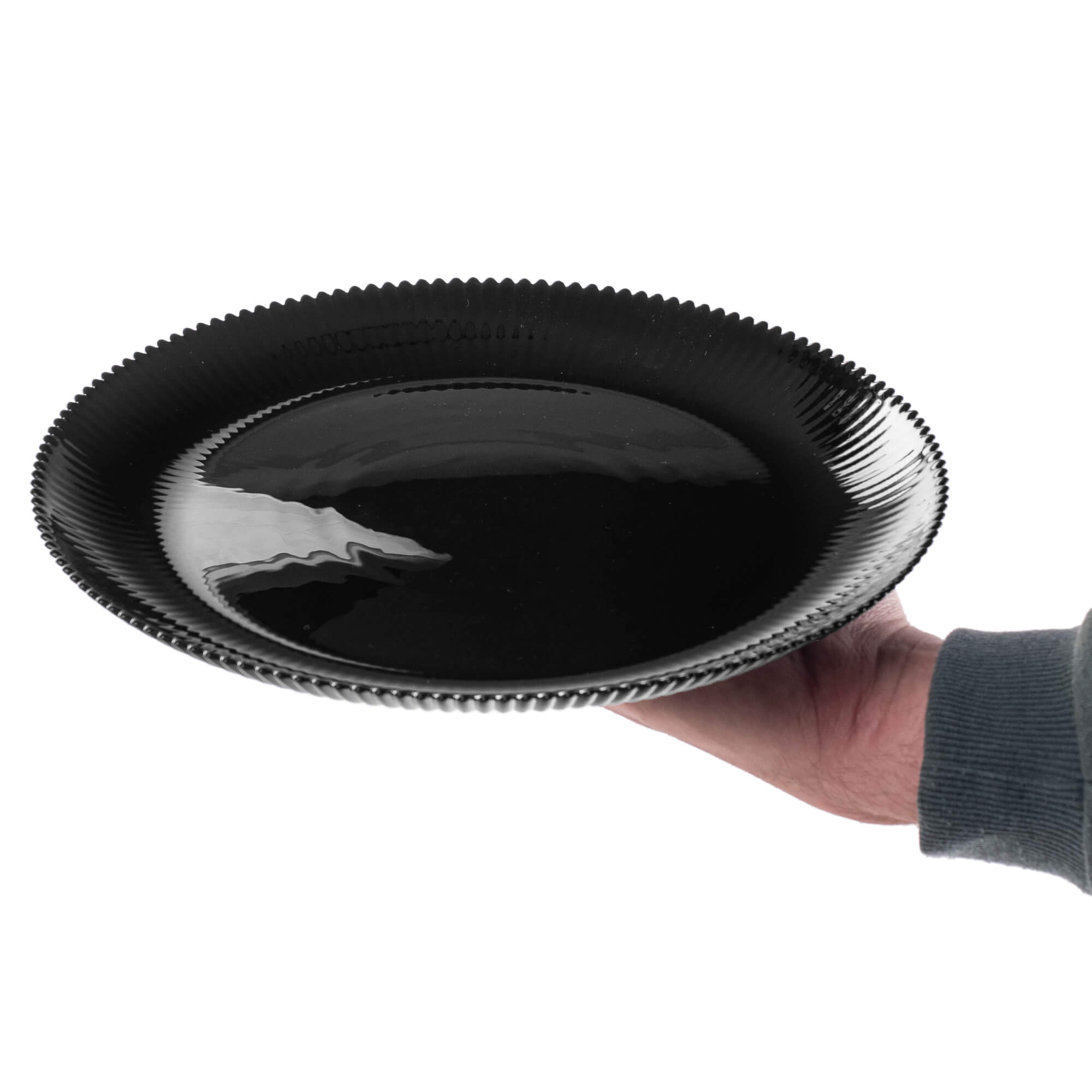 Talerz płytki Regno 26.5 cm czarny 1 szt.