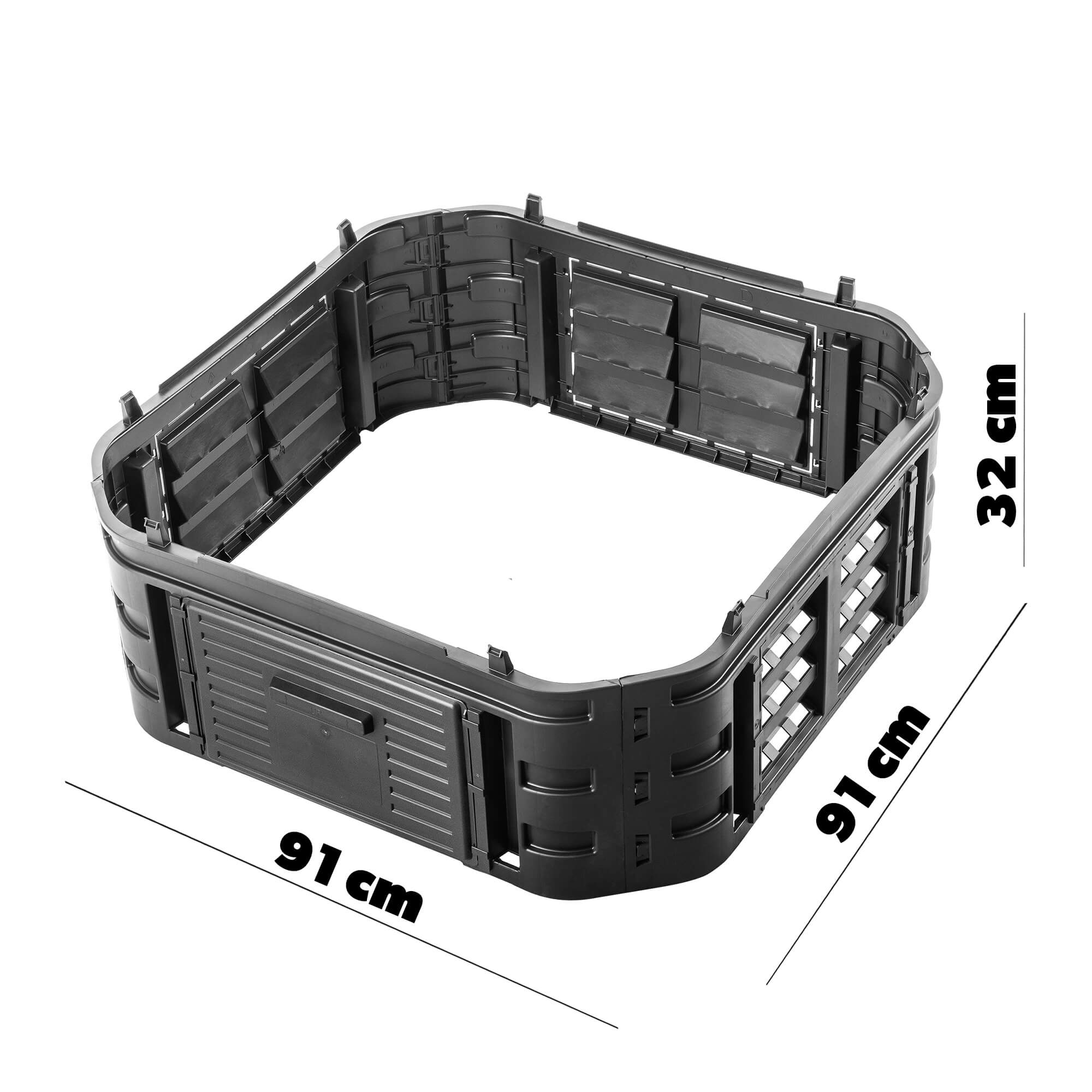 Moduł powiększający kompostownik Togiak 260L, czarny