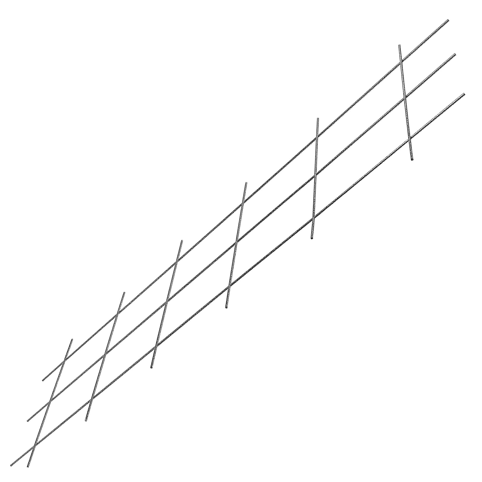 Krata ogrodowa Russi do kwiatów 45 x 150 cm, czarna
