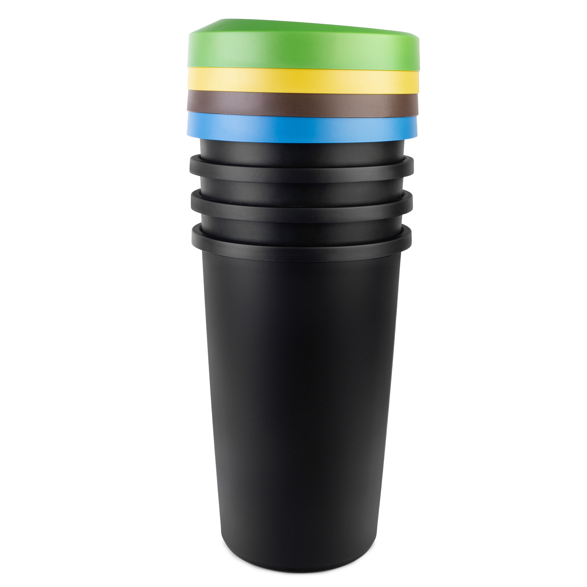 Kosz na śmieci Givry 4 x 45 L czarny