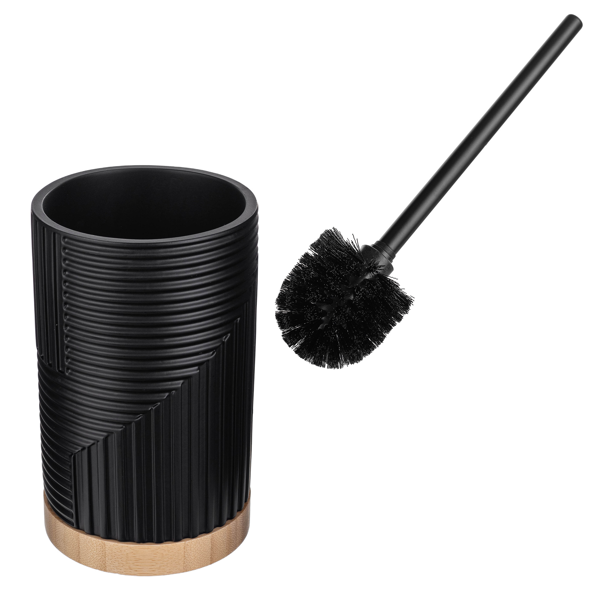 Szczotka WC Lunel okrągła czarna