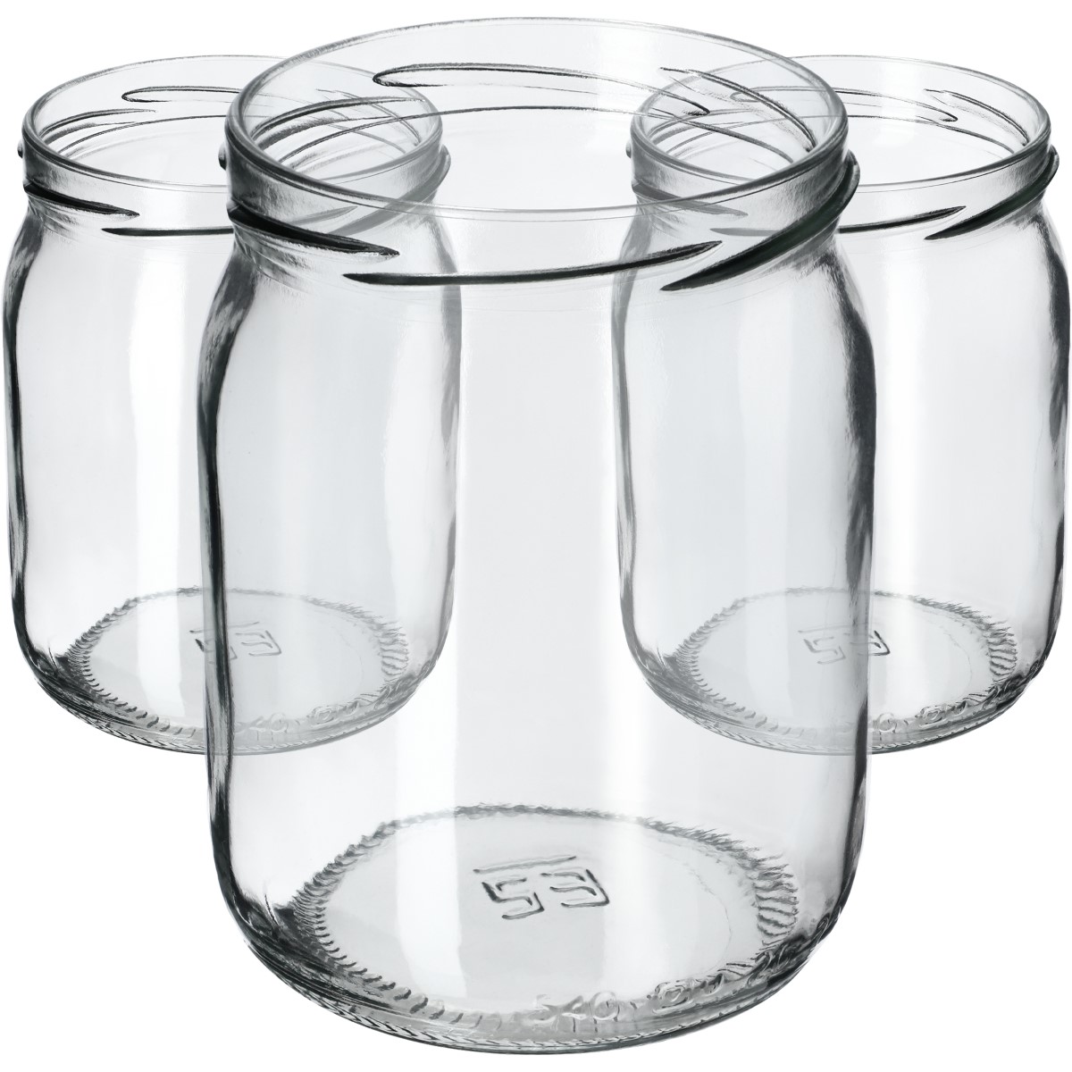 Szklane słoiki Senna 540ml 24szt 82mm bez wieczka