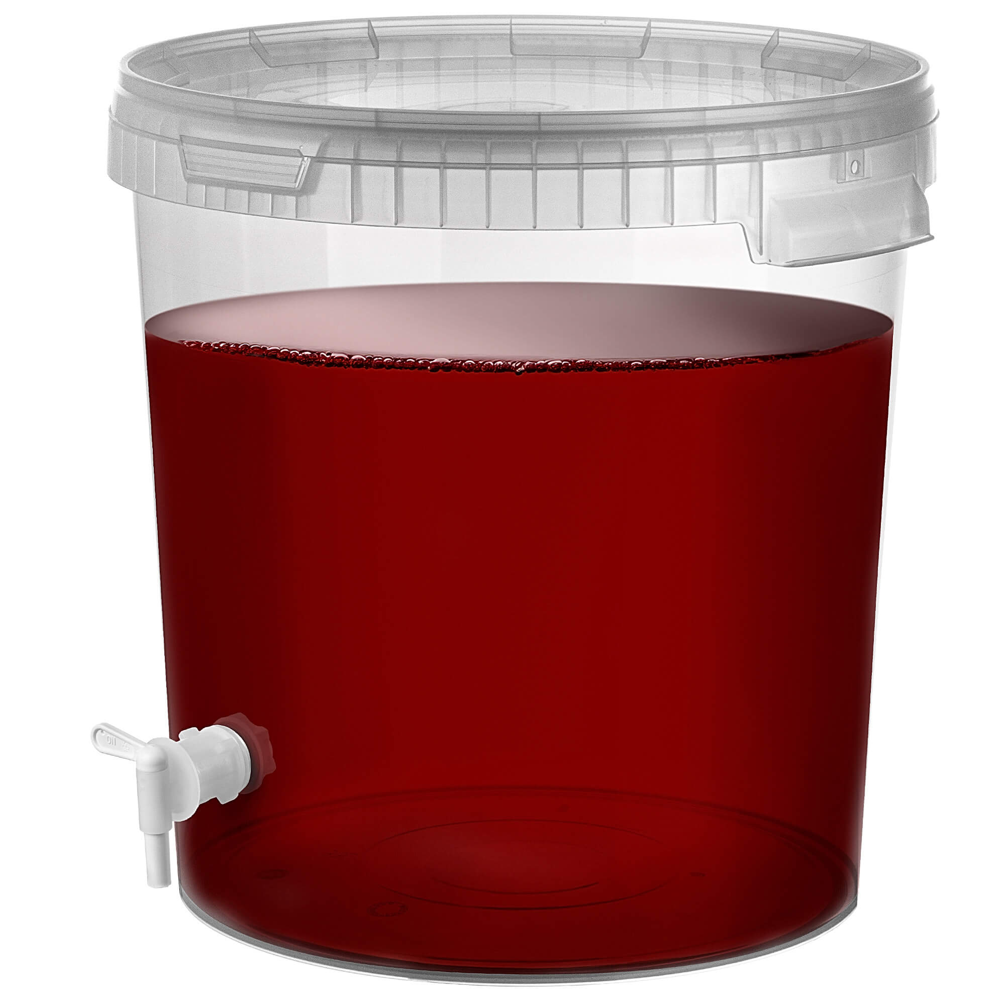 Pojemnik fermentacyjny Acerra z pokrywą 33L transparentny + kran