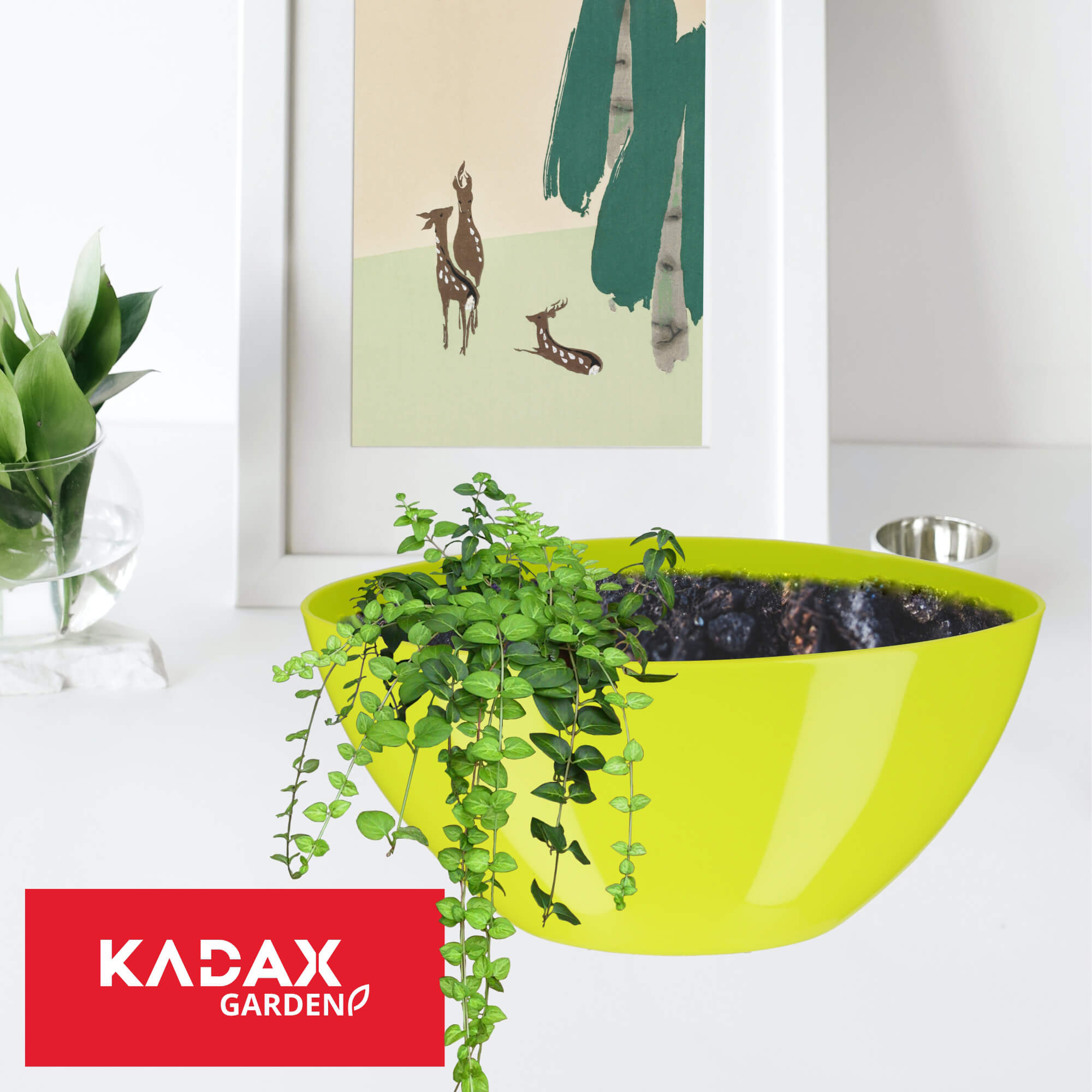 Doniczka na kwiaty Ptuj owalna 30 cm, limonkowa