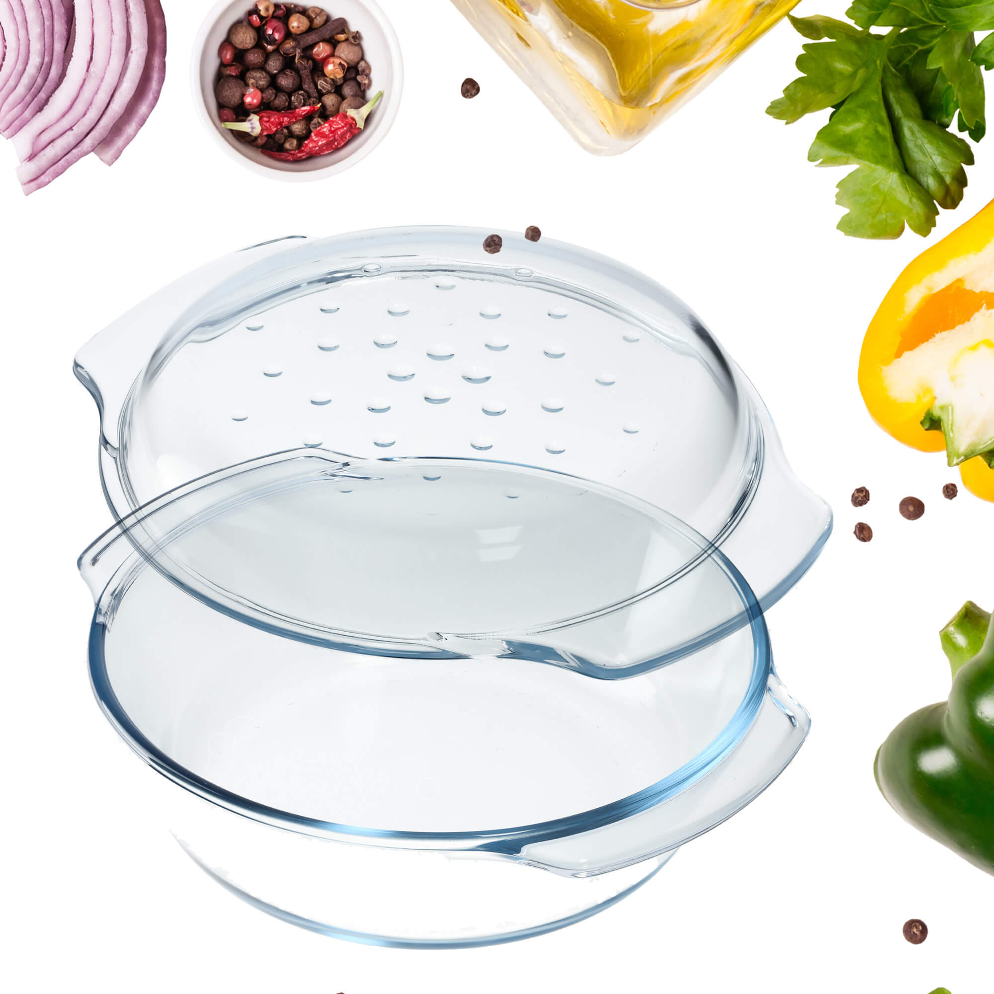 Naczynie żaroodporne 2.4L, okrągłe