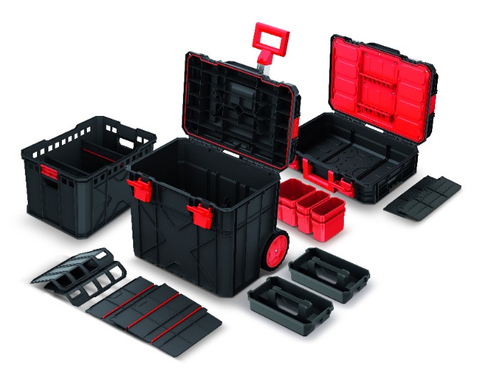 KISTENBERG Zestaw Skrzyń narzędziowych X Block PRO 2w1 - KXBS6040100 - czarny