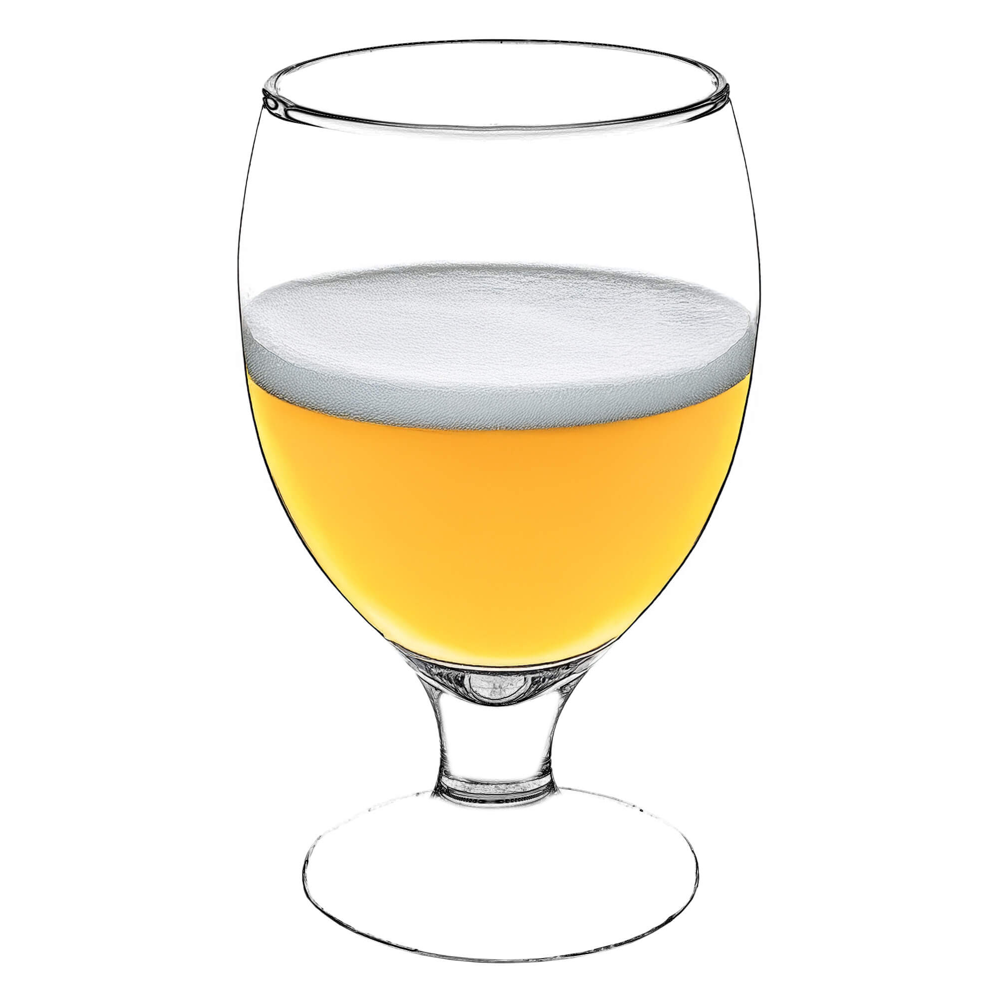 Kufle do piwa i zimnych napojów Forio 370 ml 1 szt.