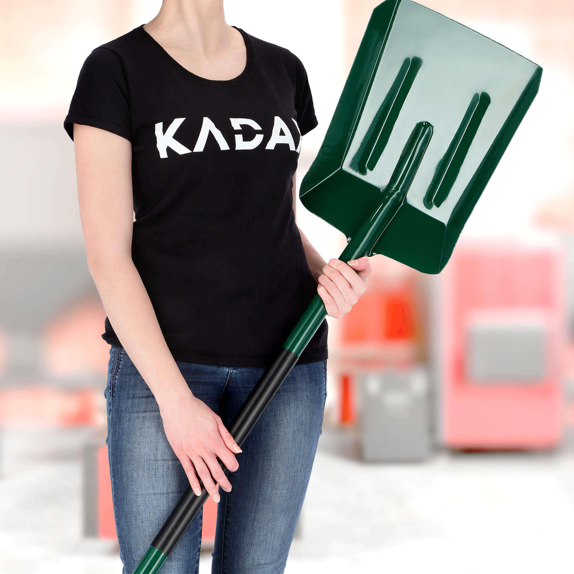 Łopata do węgla 130 x 29 cm, zielona