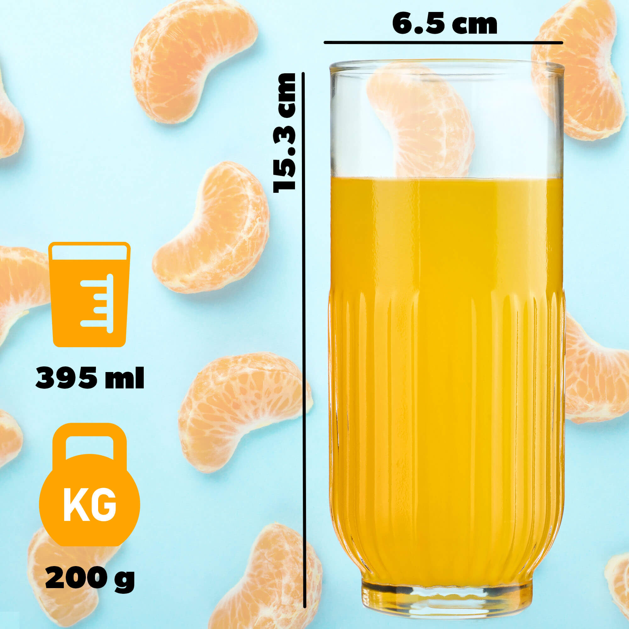 Szklanki Driva 395 ml, 6 szt.