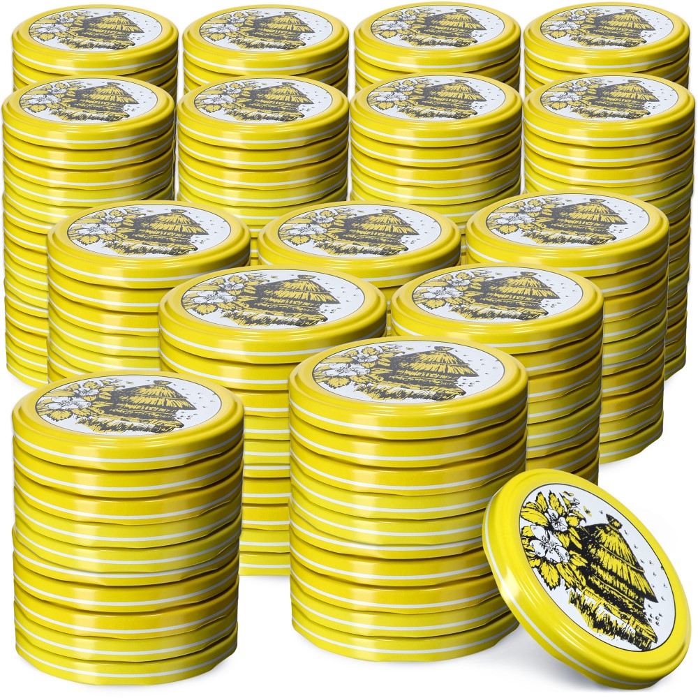 Metalowe wieczka do słoików Valsta 200szt fi 66mm "Pszczoły"