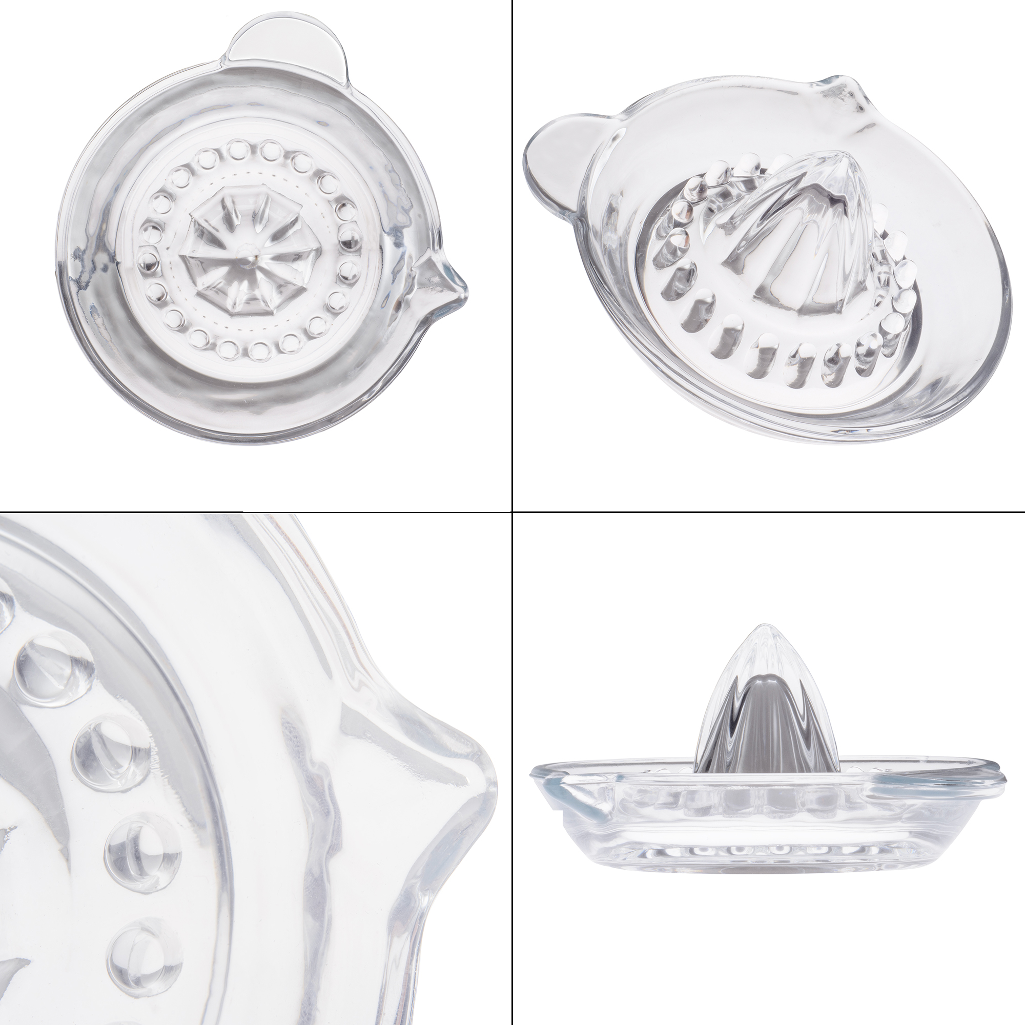 Szklany ręczny wyciskacz do cytrusów Lavra