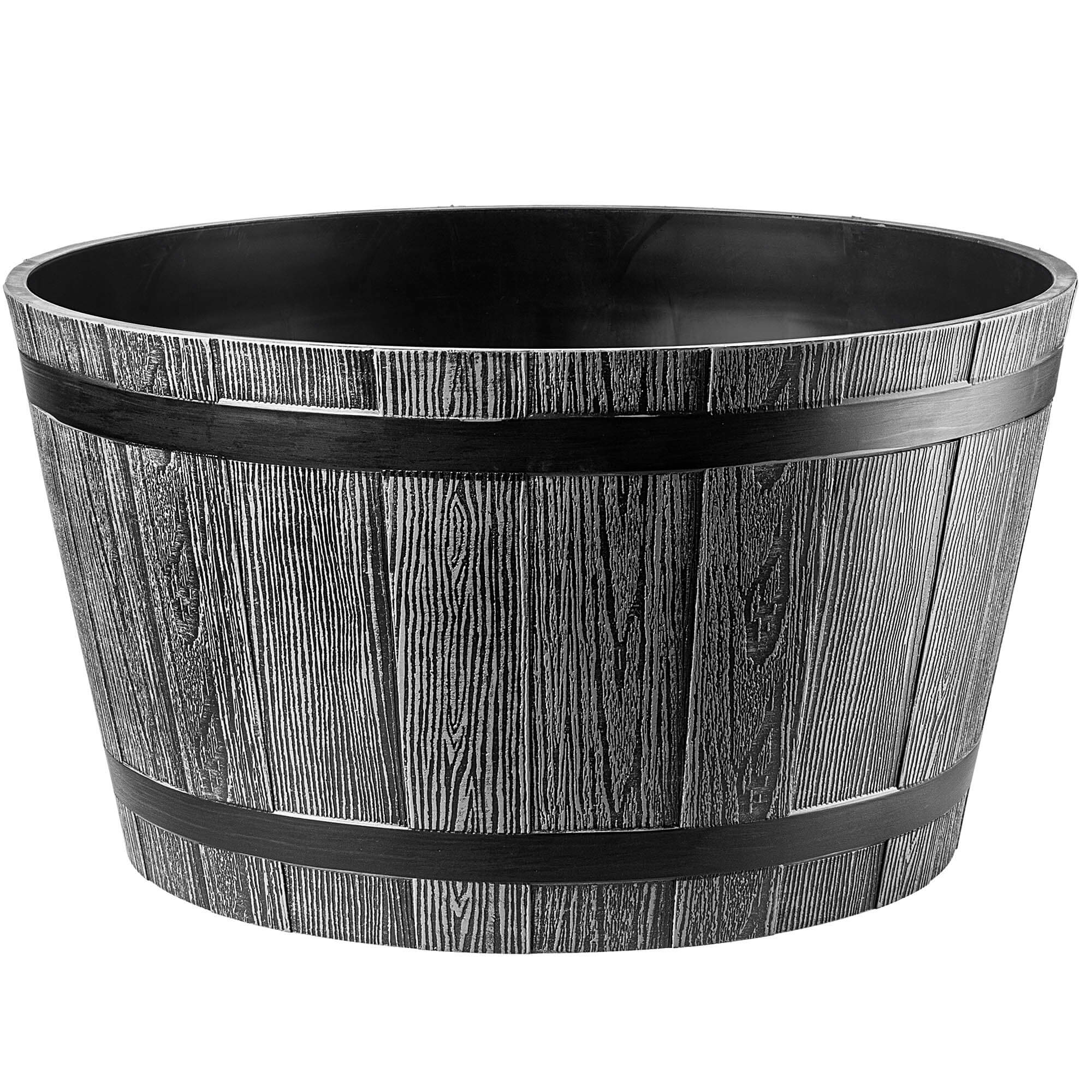 Donica na kwiaty Sori 50 cm ciemny szary