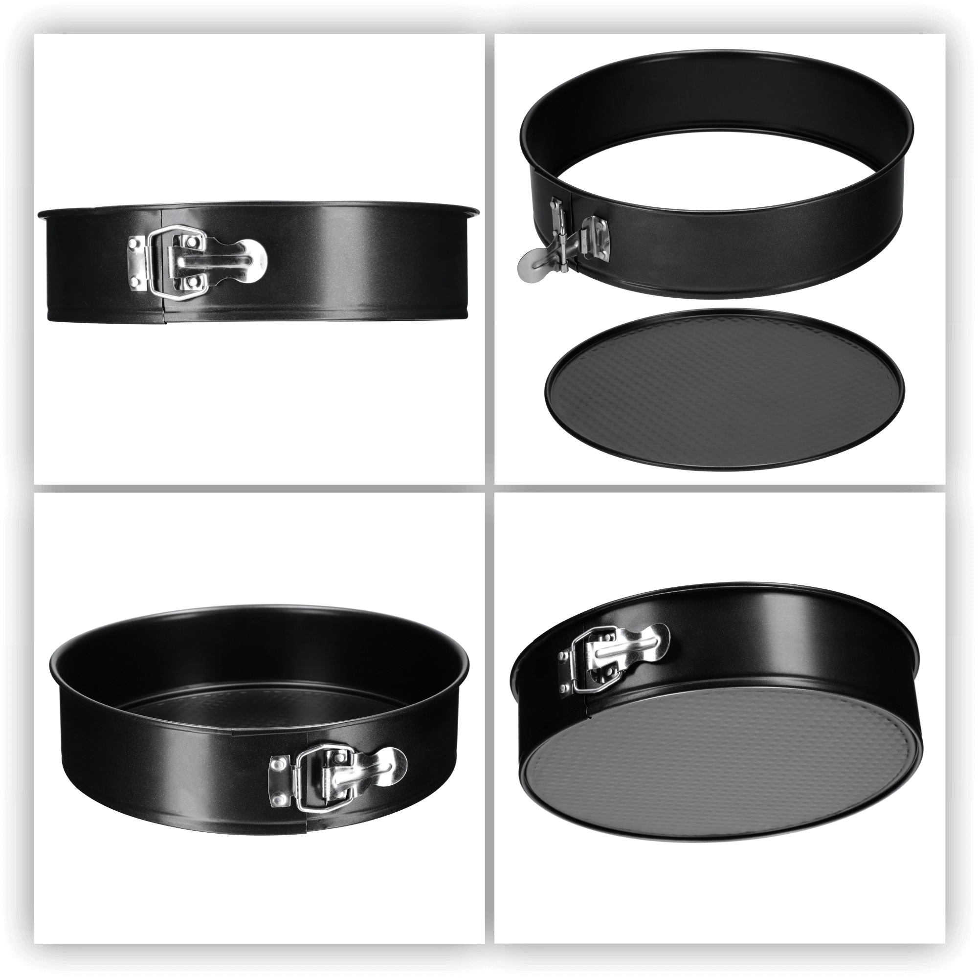 Tortownica okrągła do pieczenia ciast Lodi 30 x 7 cm, czarna