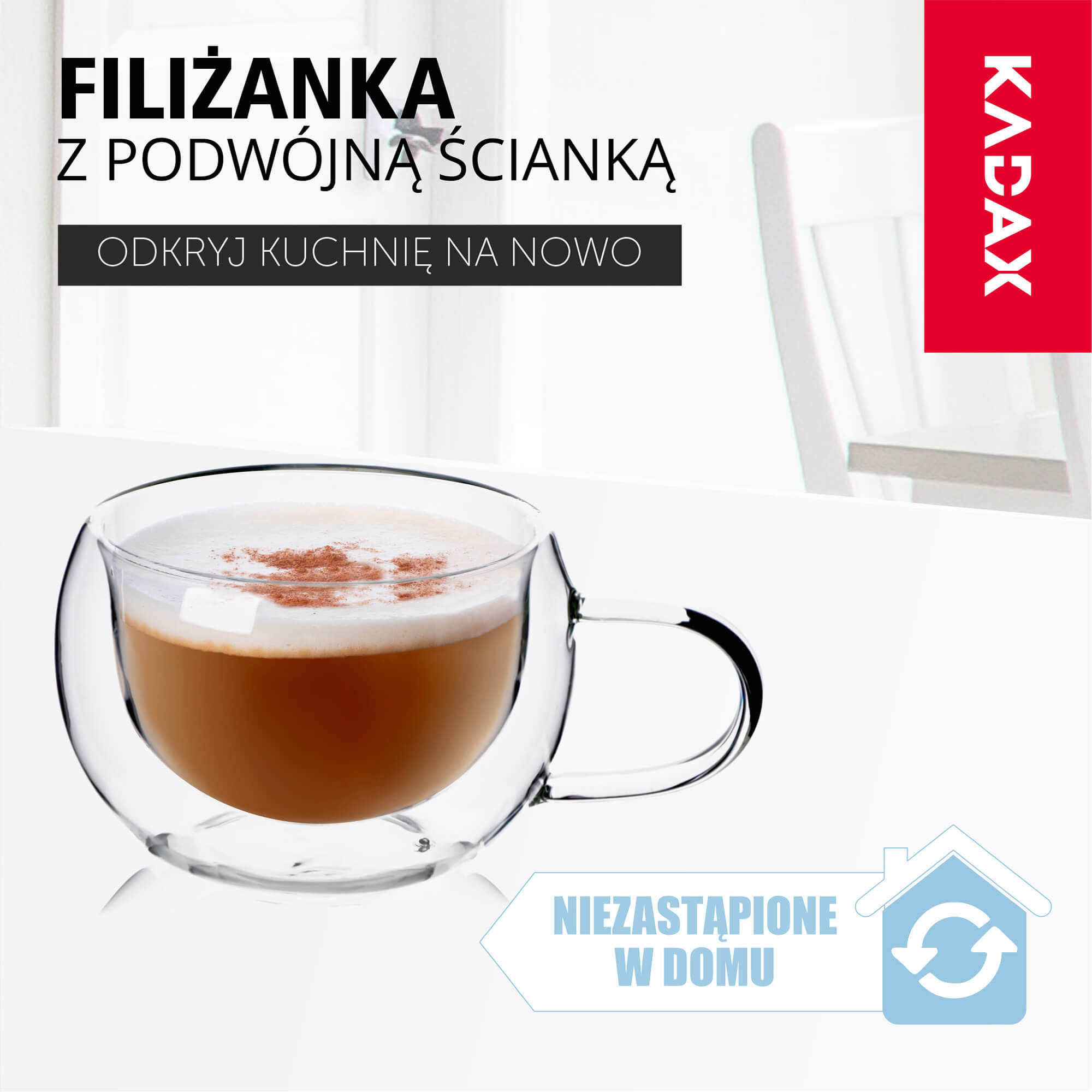 Filiżanka termiczna z podwójną ścianką Forli, 280 ml
