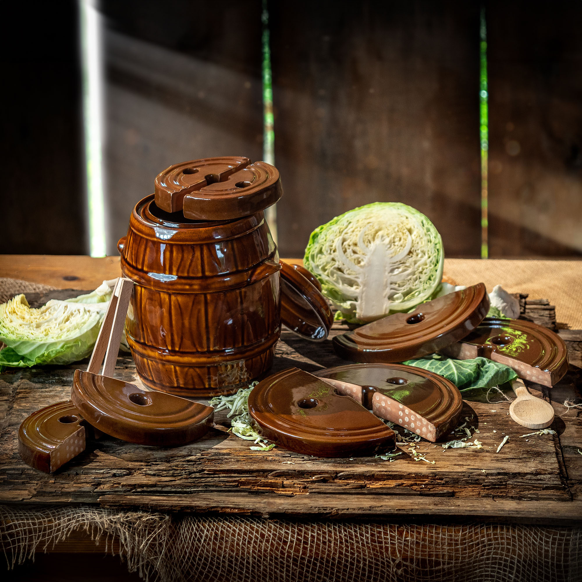 Kamień dociskowy kamionkowy Helios 14 cm, 2szt