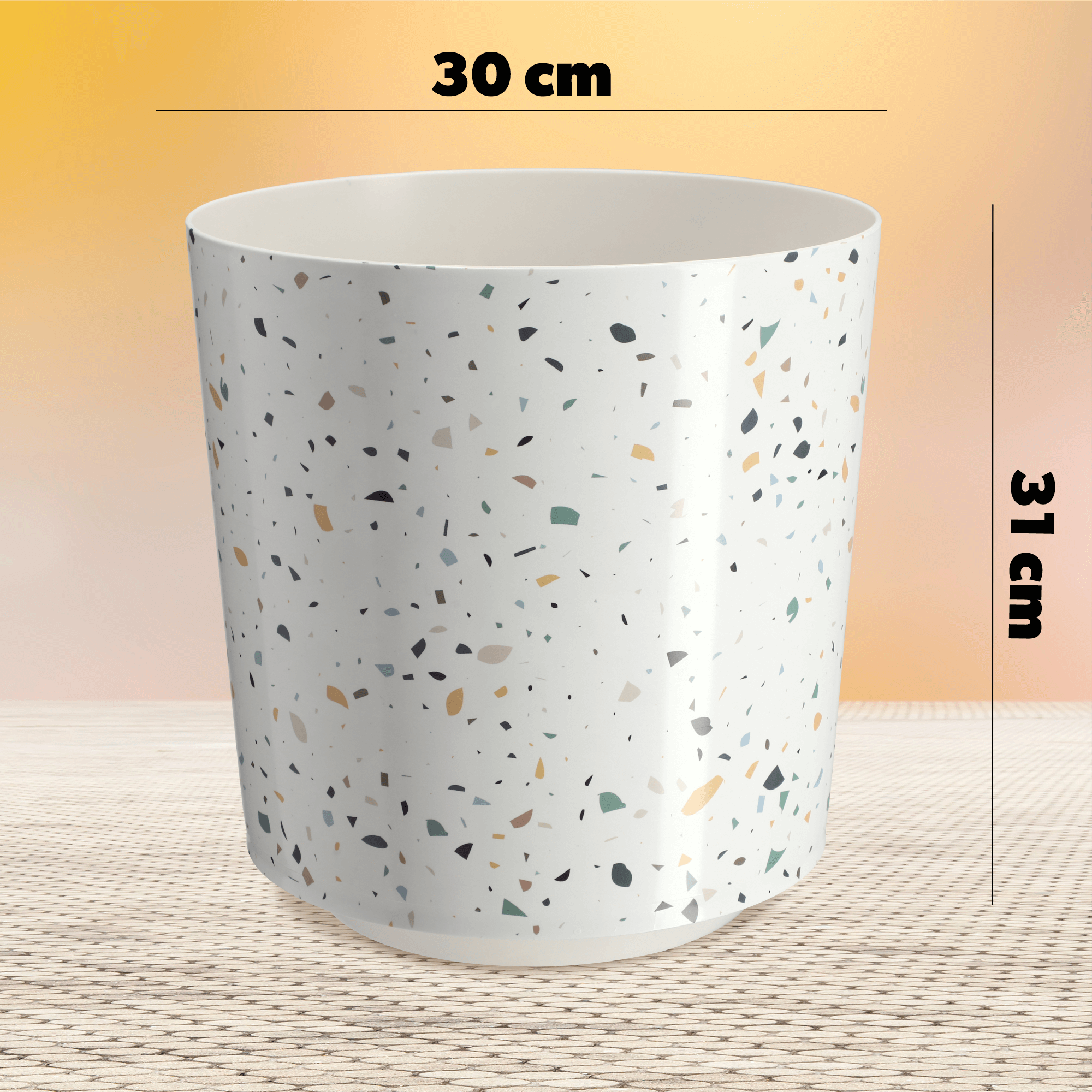 Osłonka na doniczkę Belvi 30 cm, wielokolorowa