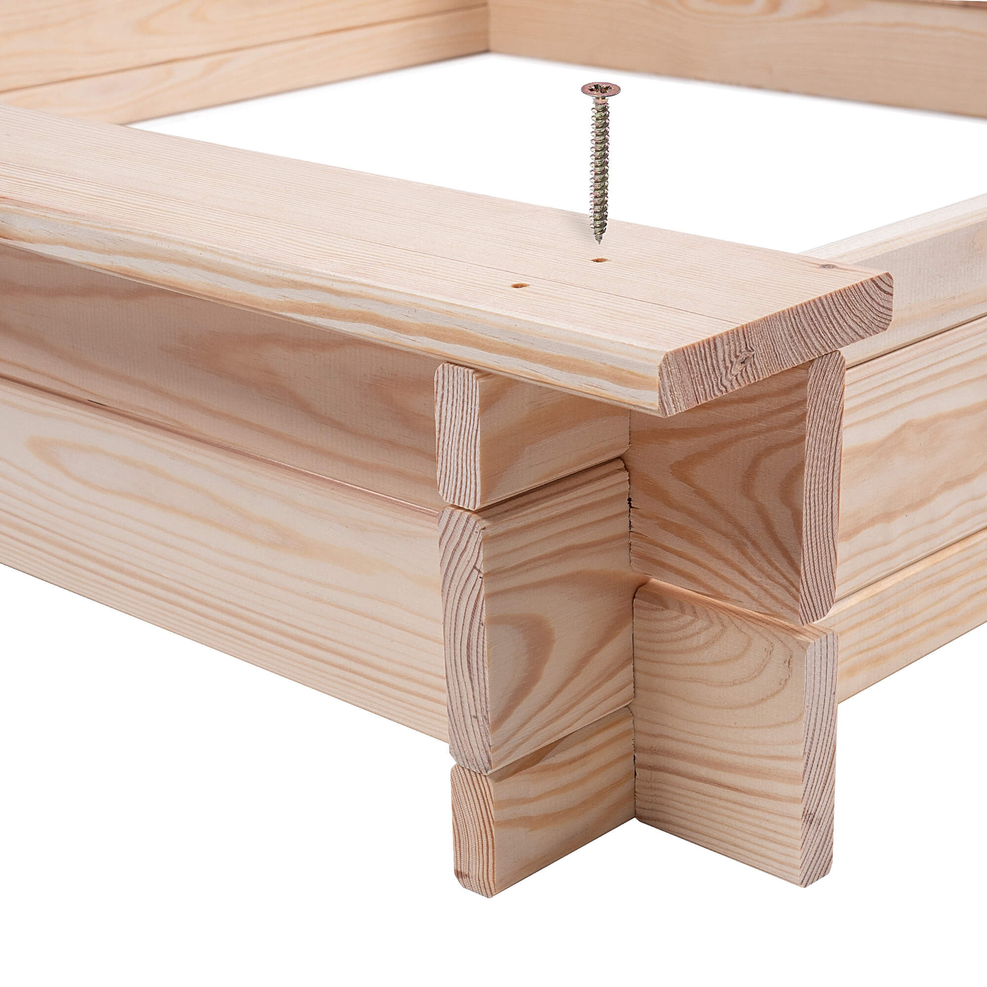 Piaskownica drewniana 18 x 119 cm, sosna surowa