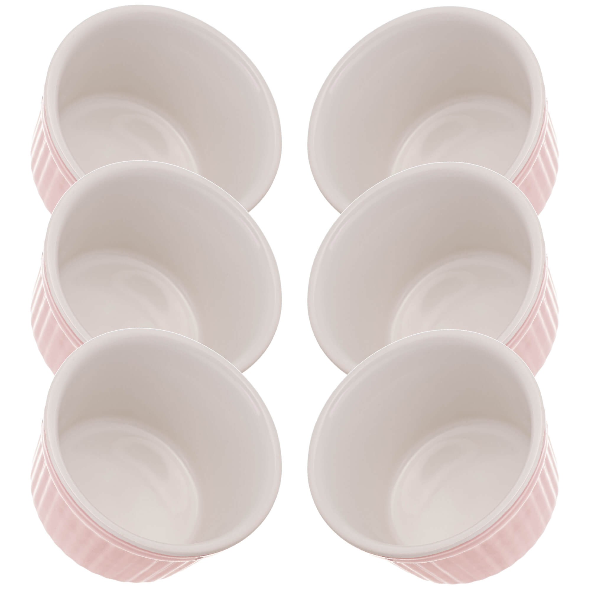 Naczynie ceramiczne do zapiekania Maes 9 x 5 cm różowe 6 szt.