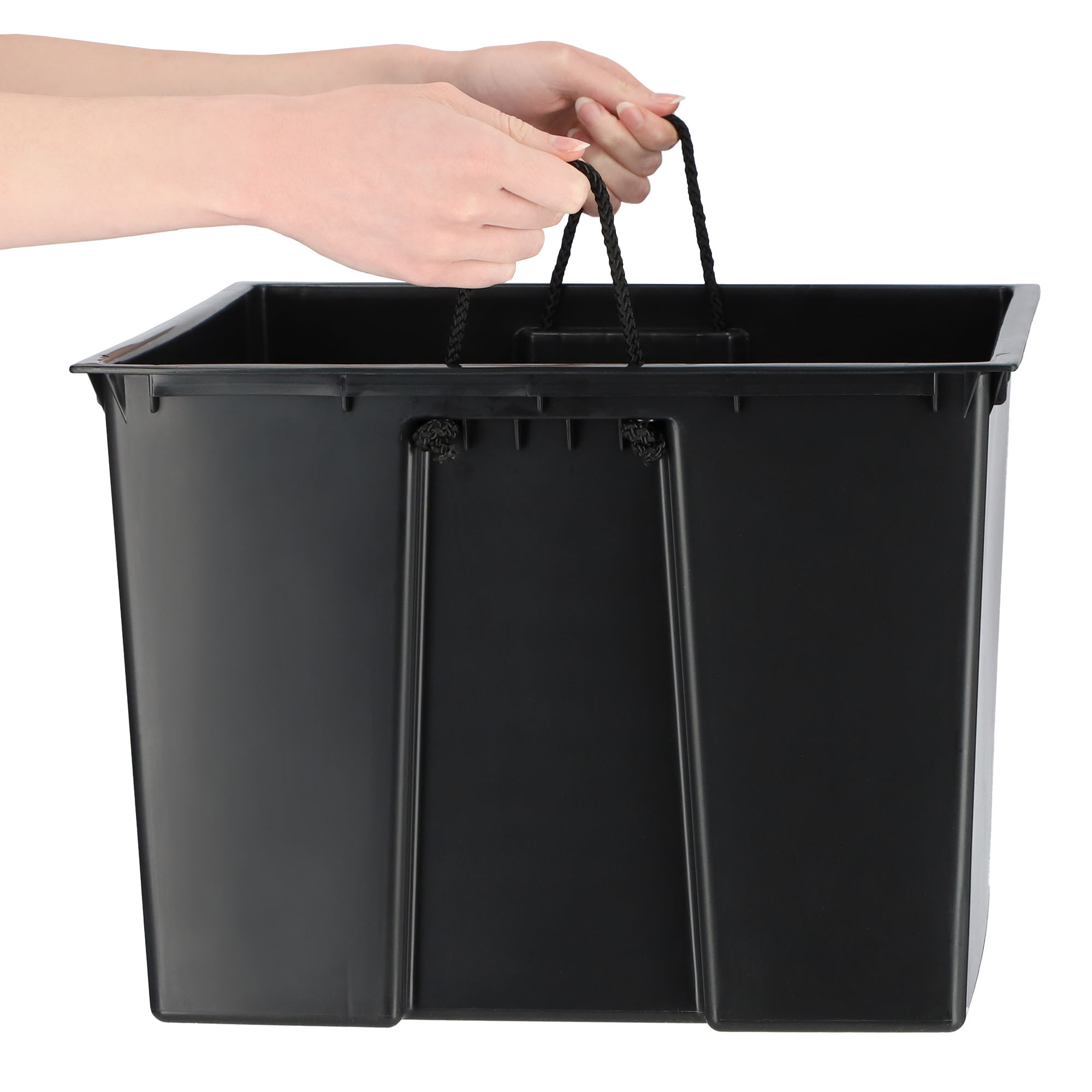 Donica na kwiaty z wkładem Tuluza dłuto 40 cm, kremowa