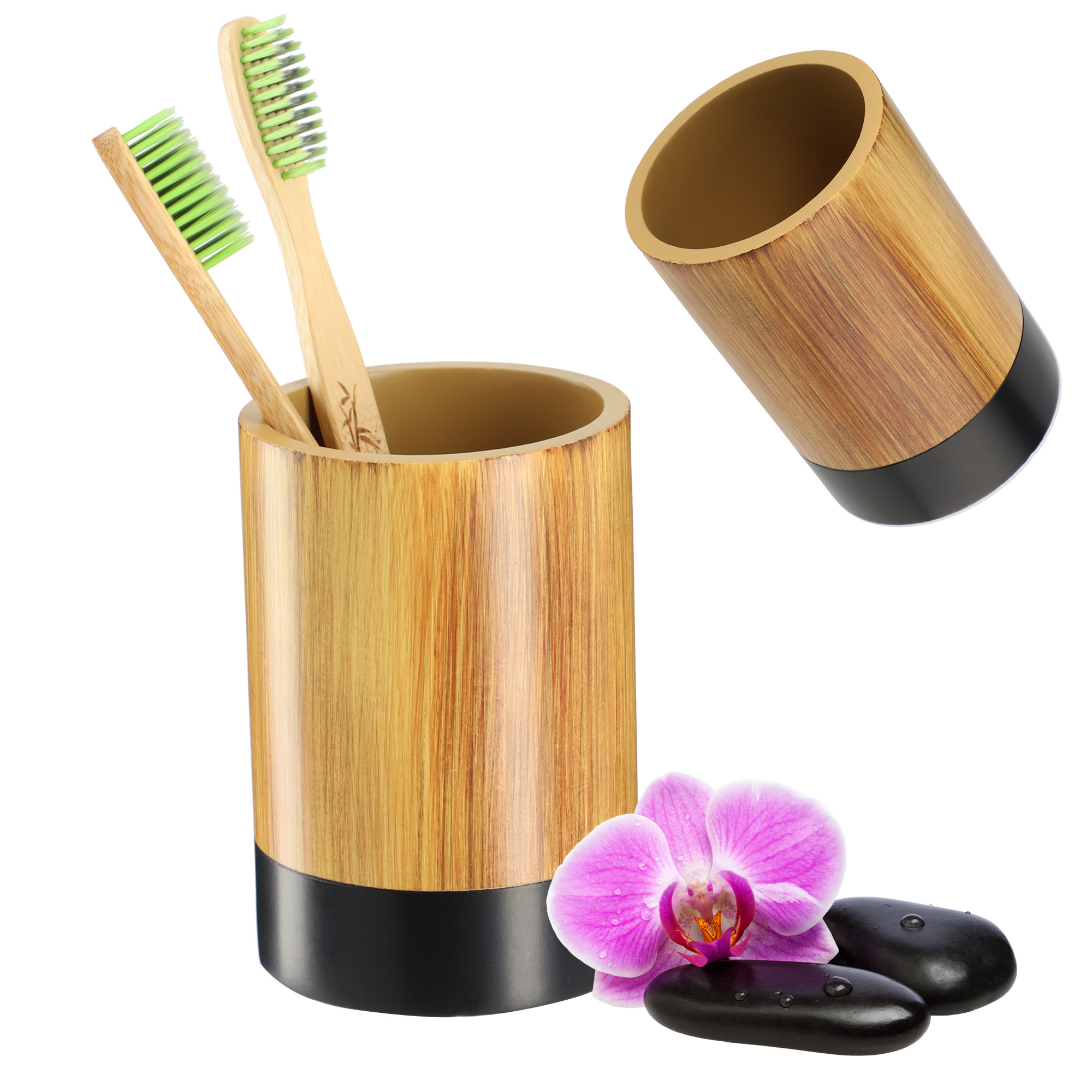 Kubek łazienkowy Laon 7 x 11 cm, brązowy