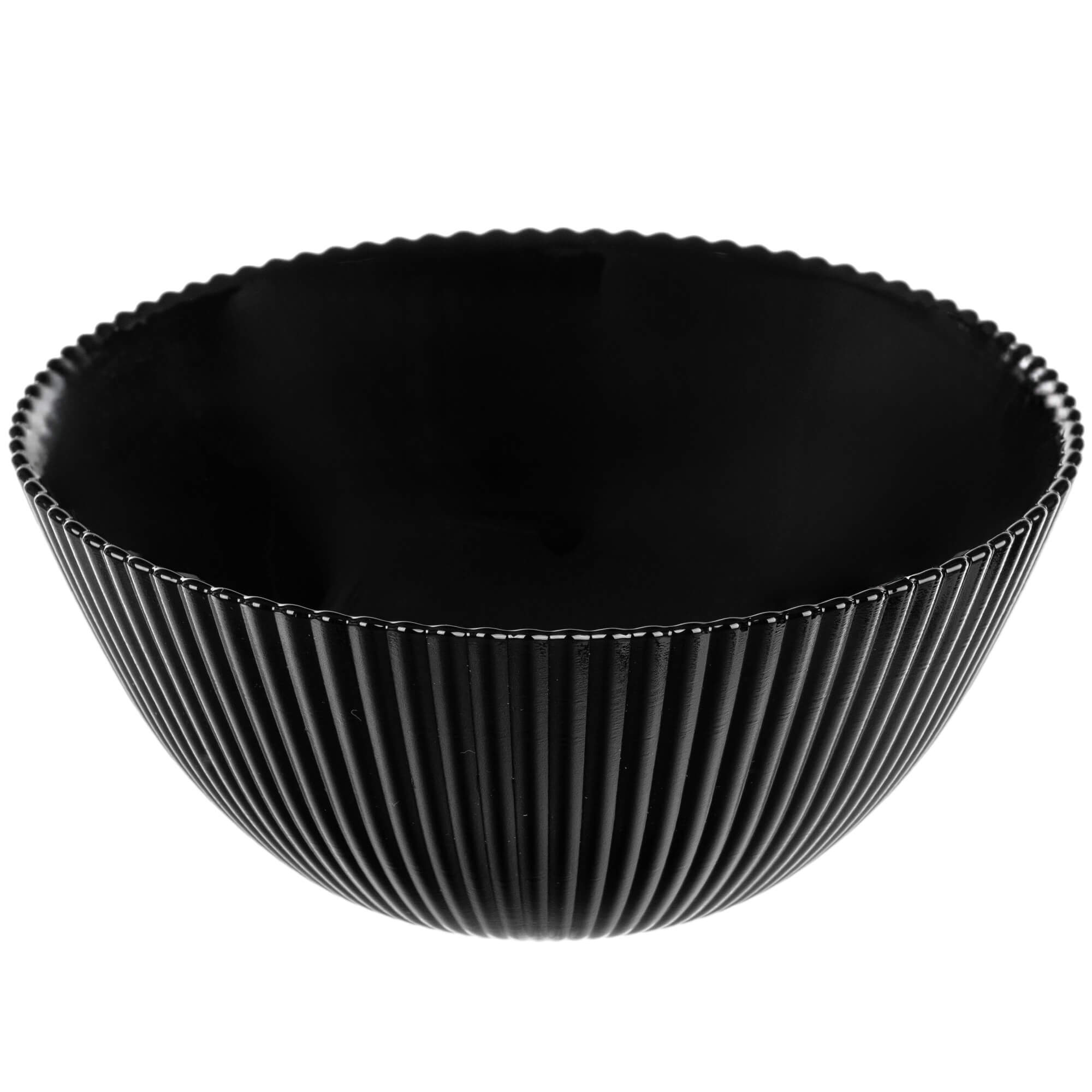 Salaterka szklana Regno 15.2 cm czarna 1 szt.