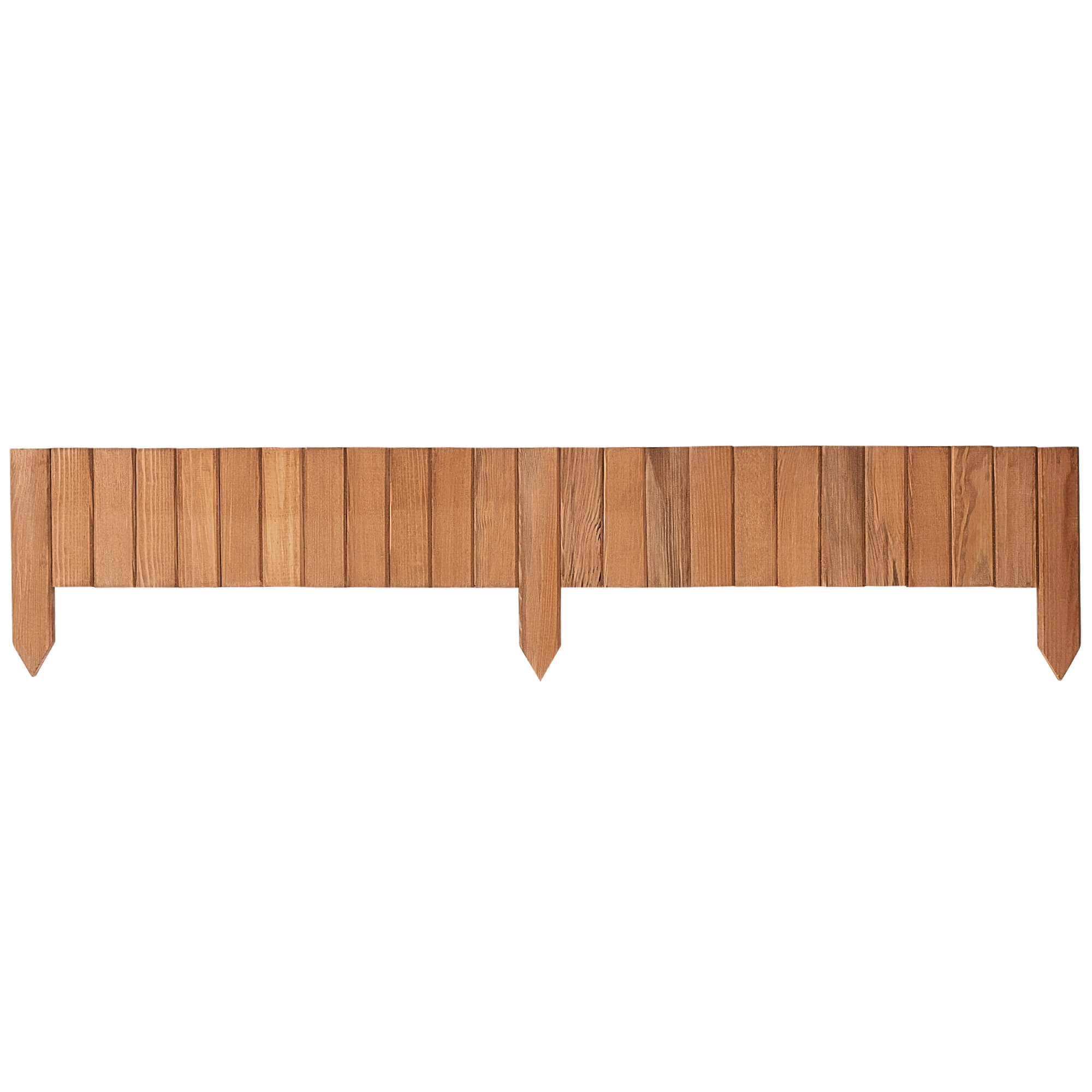 Płotek drewniany rollborder Ansjo obrzeże 115 x 15 cm dąb