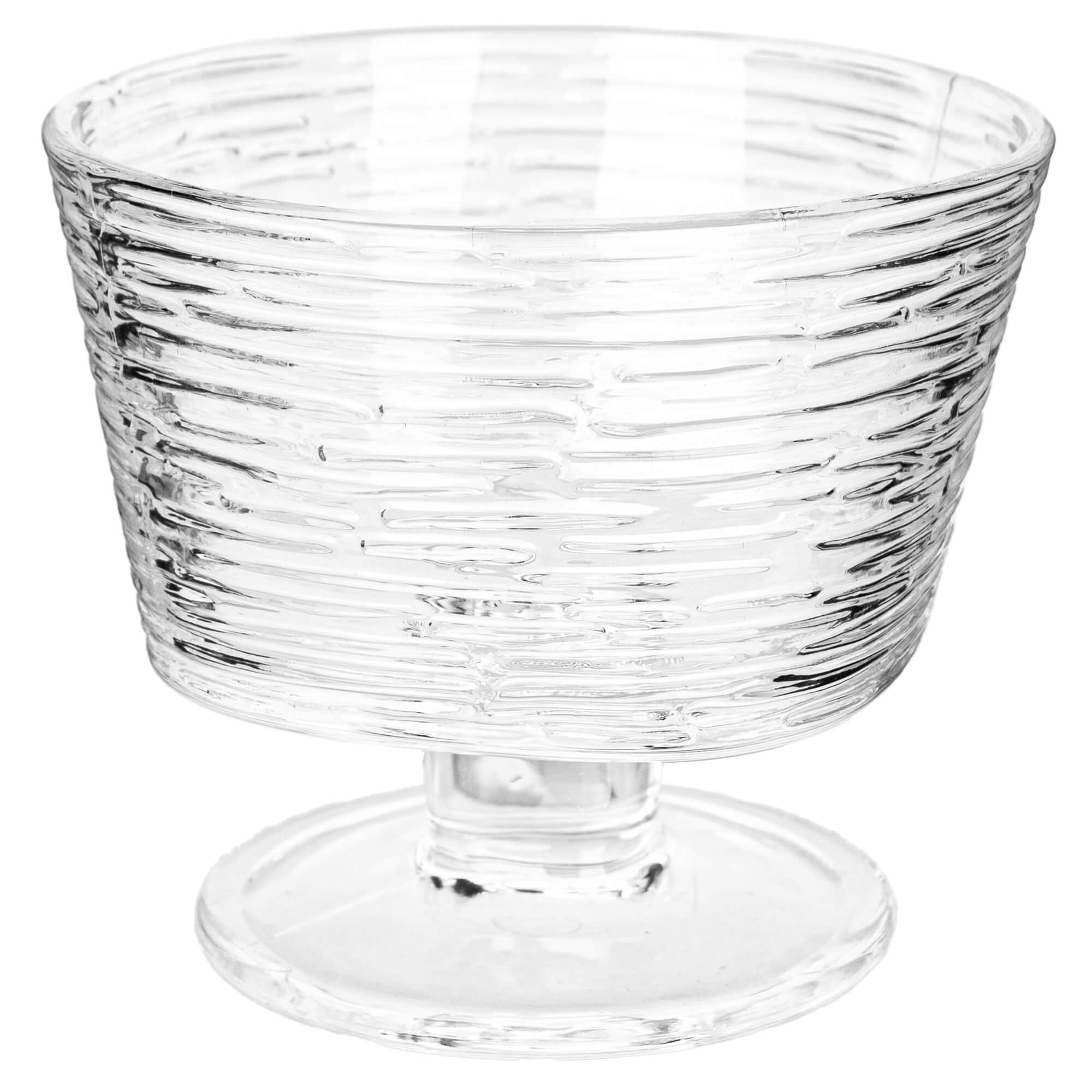 Pucharek do lodów Torza 290ml na nóżce wzór kora 1 szt.