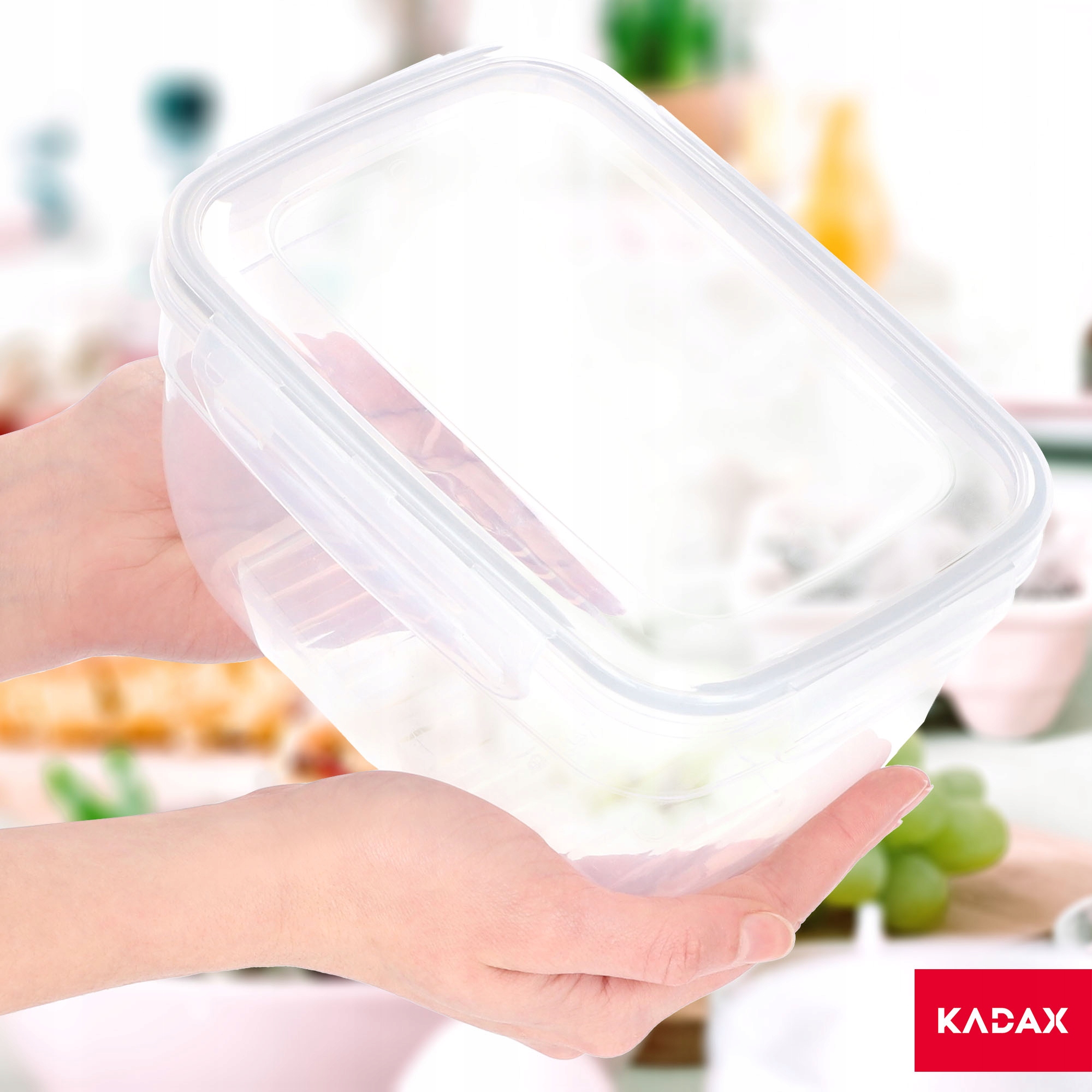 Pojemnik z pokrywką na żywność 1.85L, prostokątny