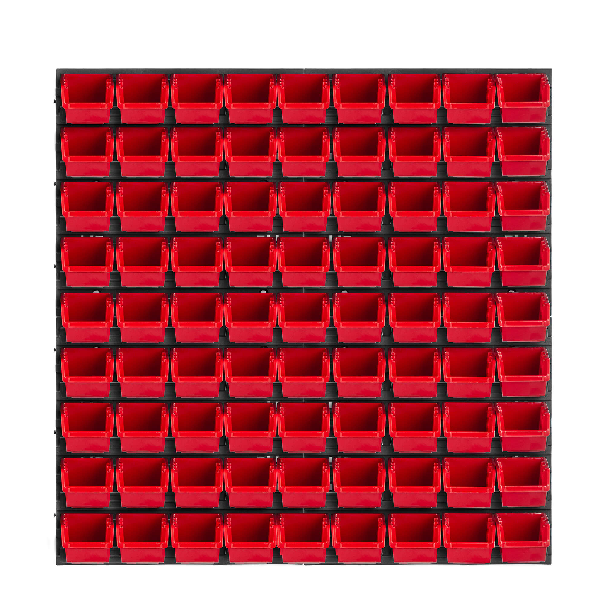 Tablica warsztatowa Lokke 78x78cm 81 elementów czerwona