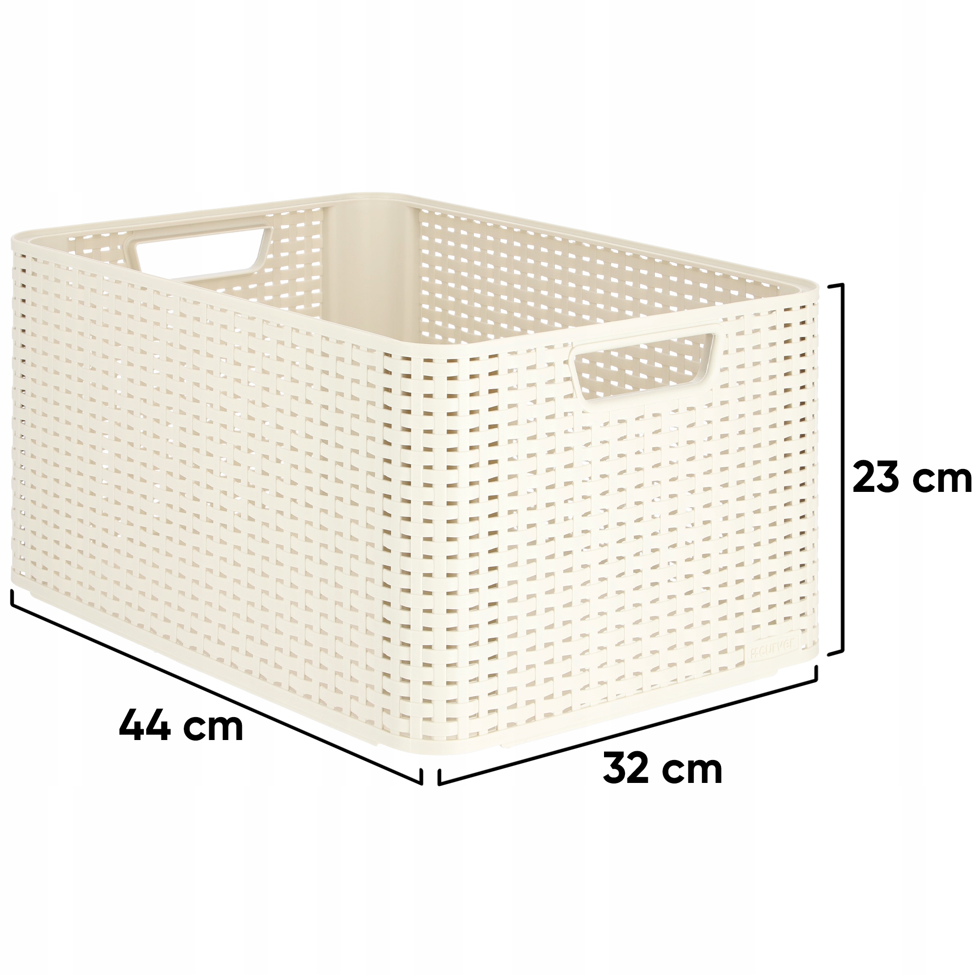 Pojemnik do przechowywania 30L Curver Style, kremowy