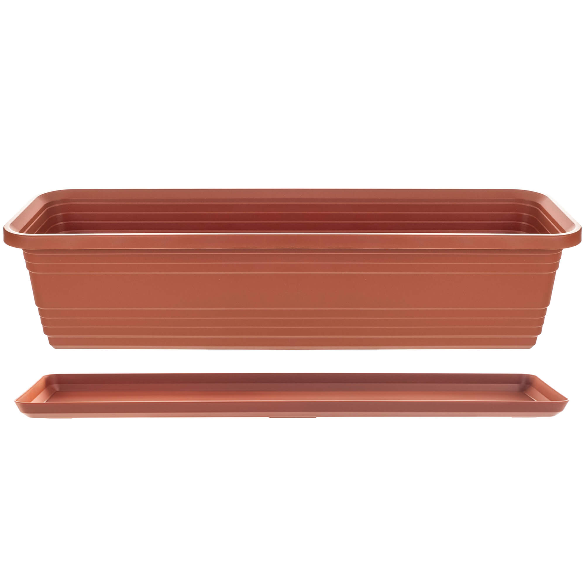 Skrzynka balkonowa z podstawką Paulin 60cm terrakota