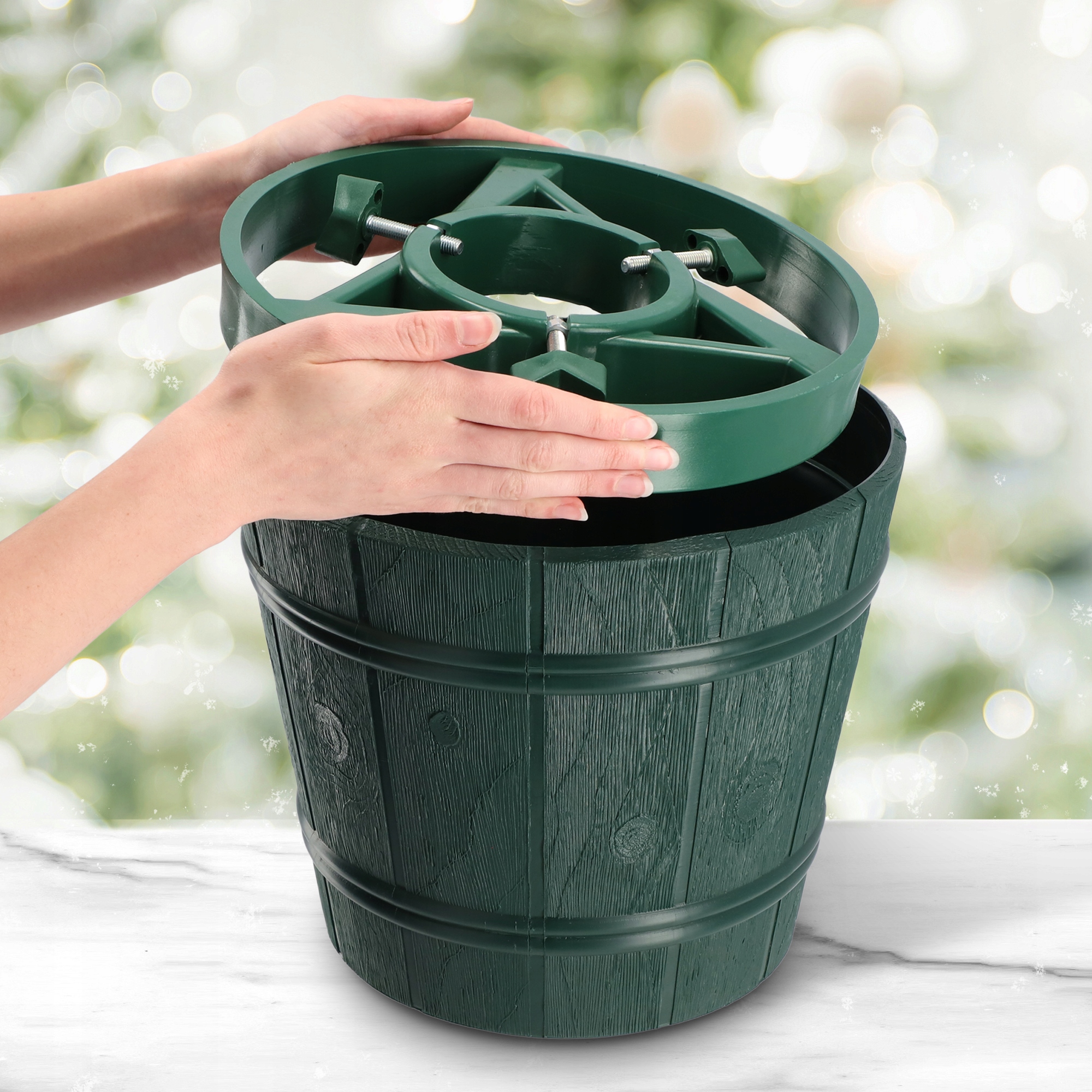 Stojak na choinkę Taden 33cm zielony