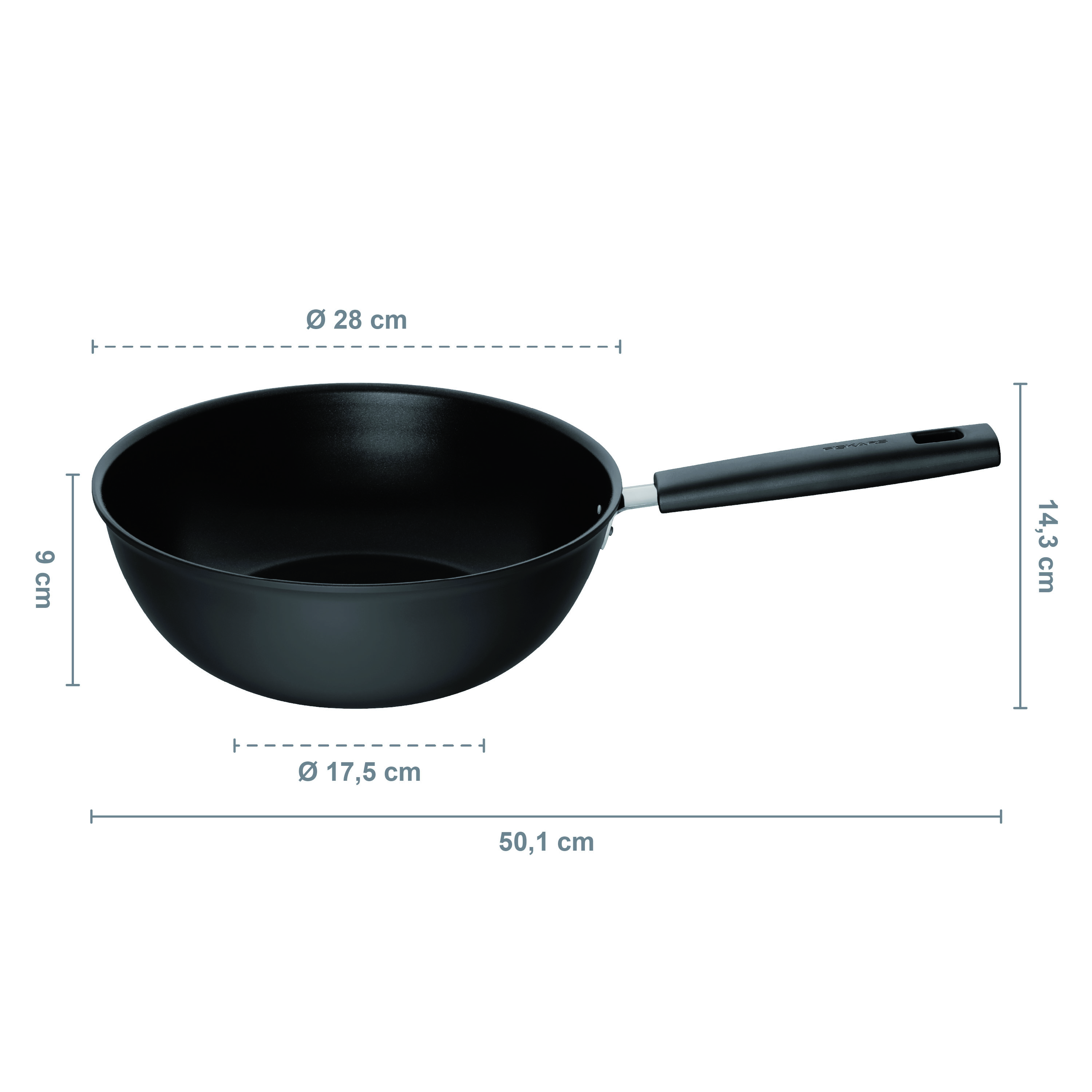 Fiskars 1052233 HF Wok 28 cm (4.5 l)