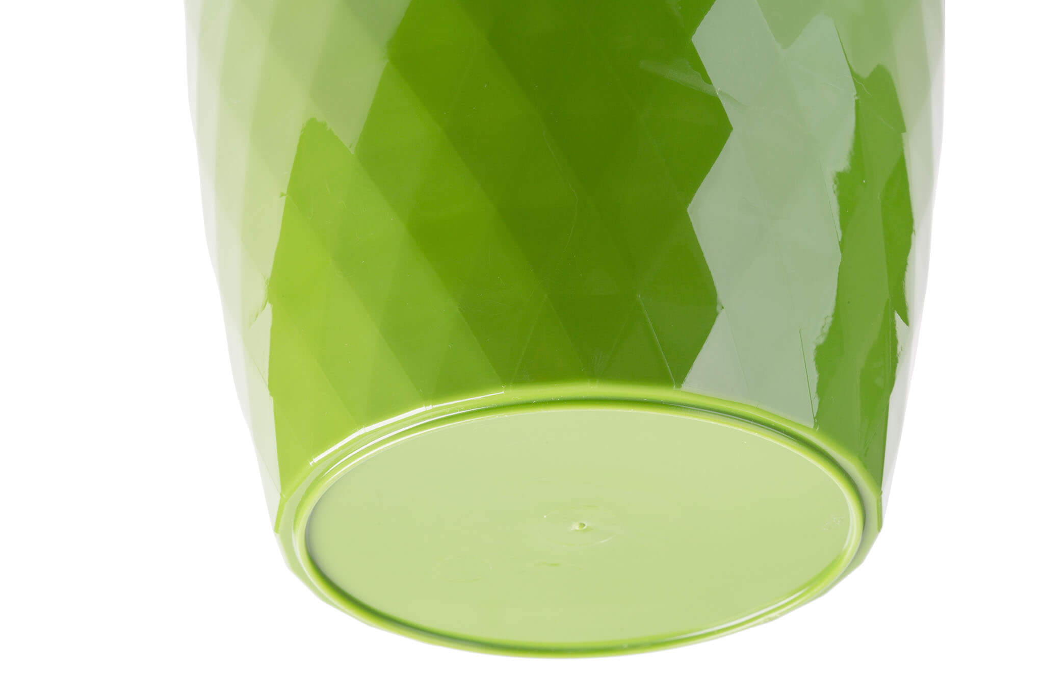 Doniczka na kwiaty z podstawką 18 cm, zielona