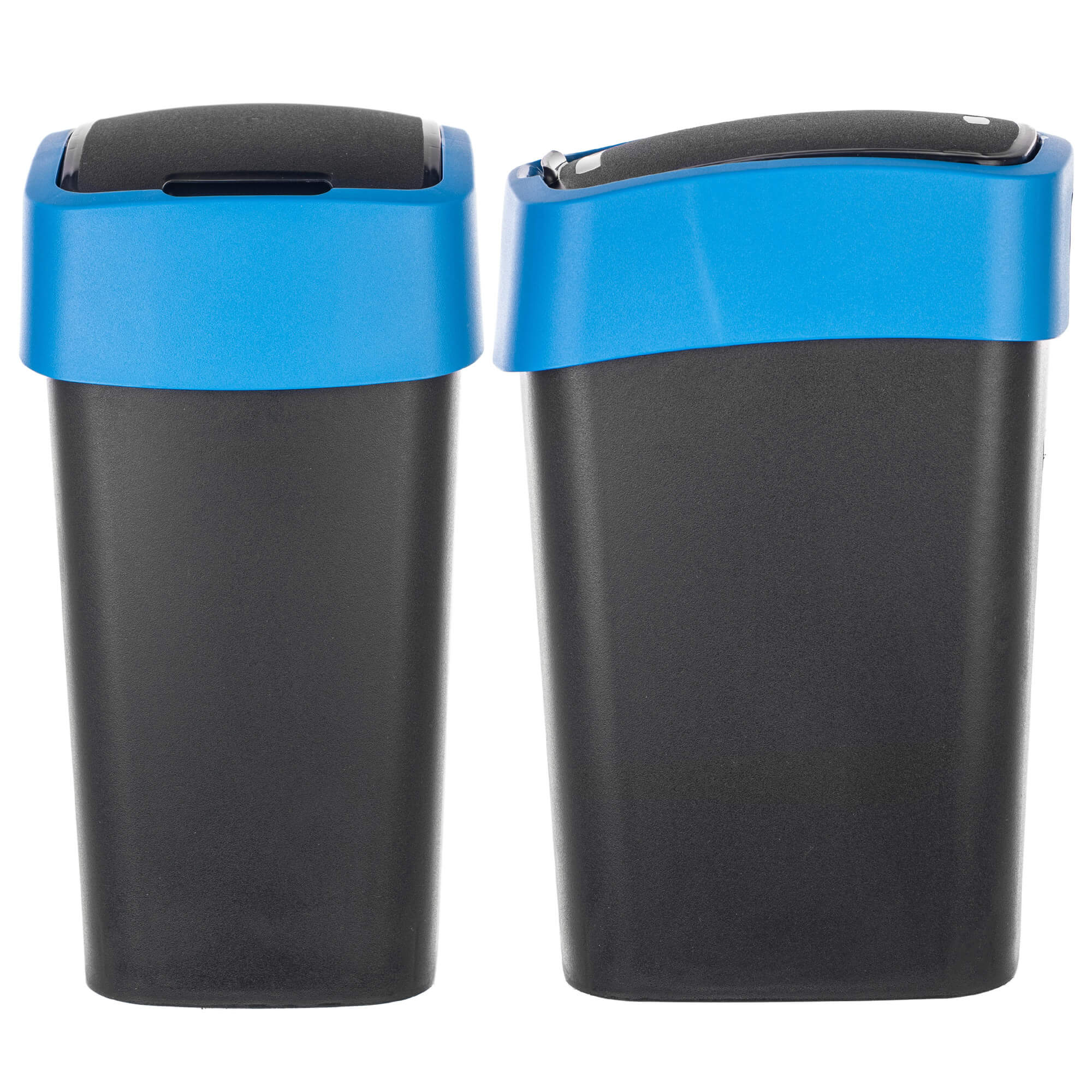 Kosz na śmieci Curver Flip Bin 25L czarno-niebieski