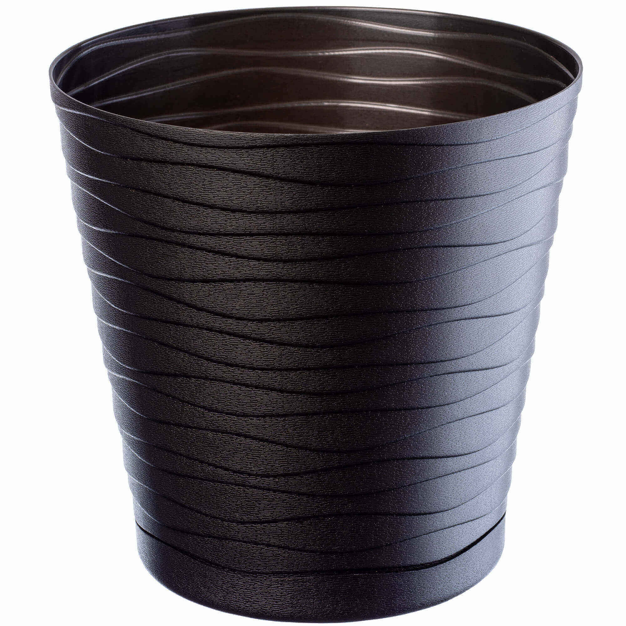 Doniczka z podstawką Greve 19 cm, czarna
