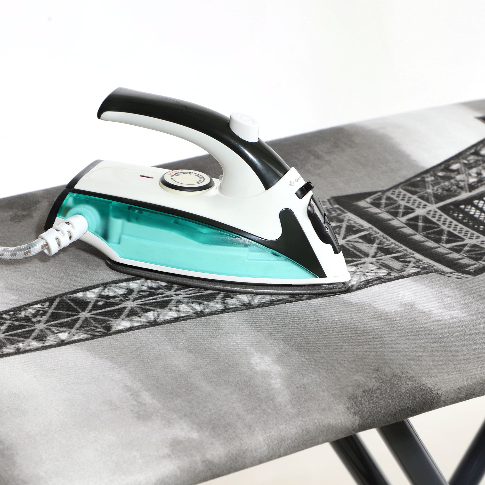 Pokrowiec na deskę do prasowania naciągany Saclay 148x52cm Wieża Eiffla