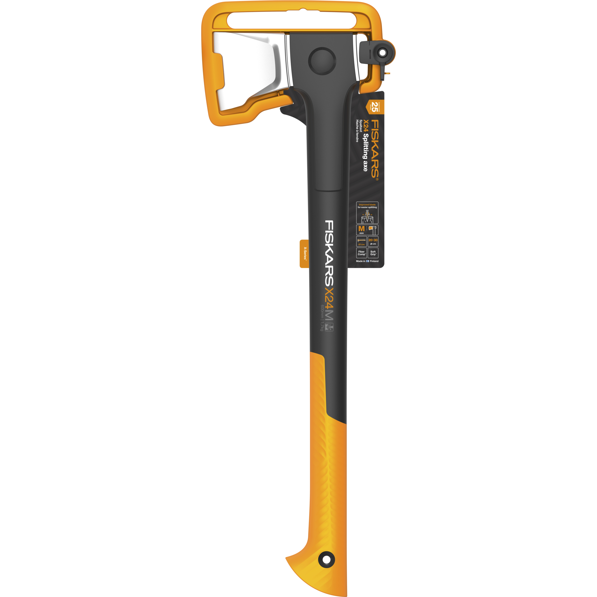 Fiskars 1069106 X-series Siekiera rozłupująca X24, ostrze M