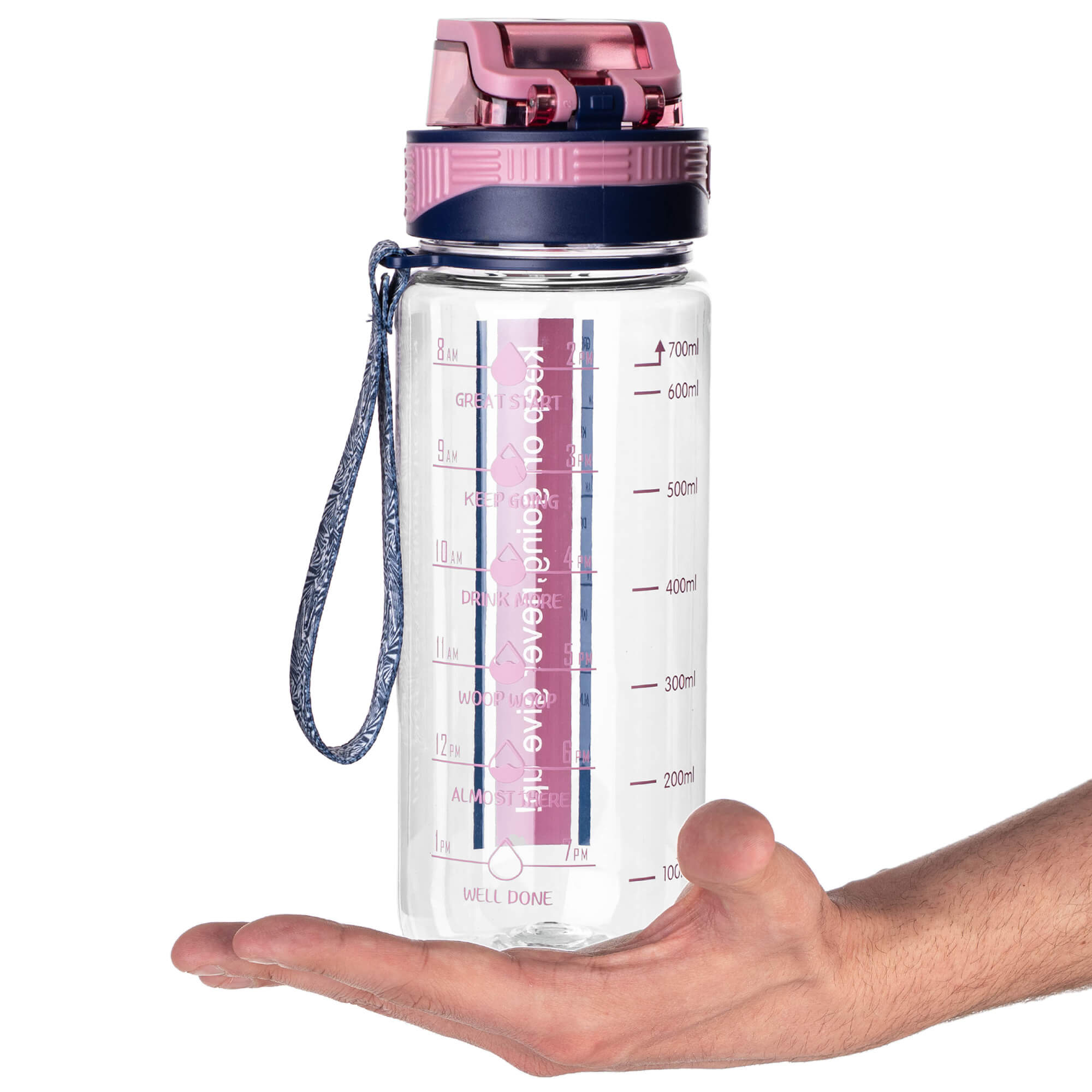 Butelka tritanowa na wodę Alpo 750ml bidon różowy