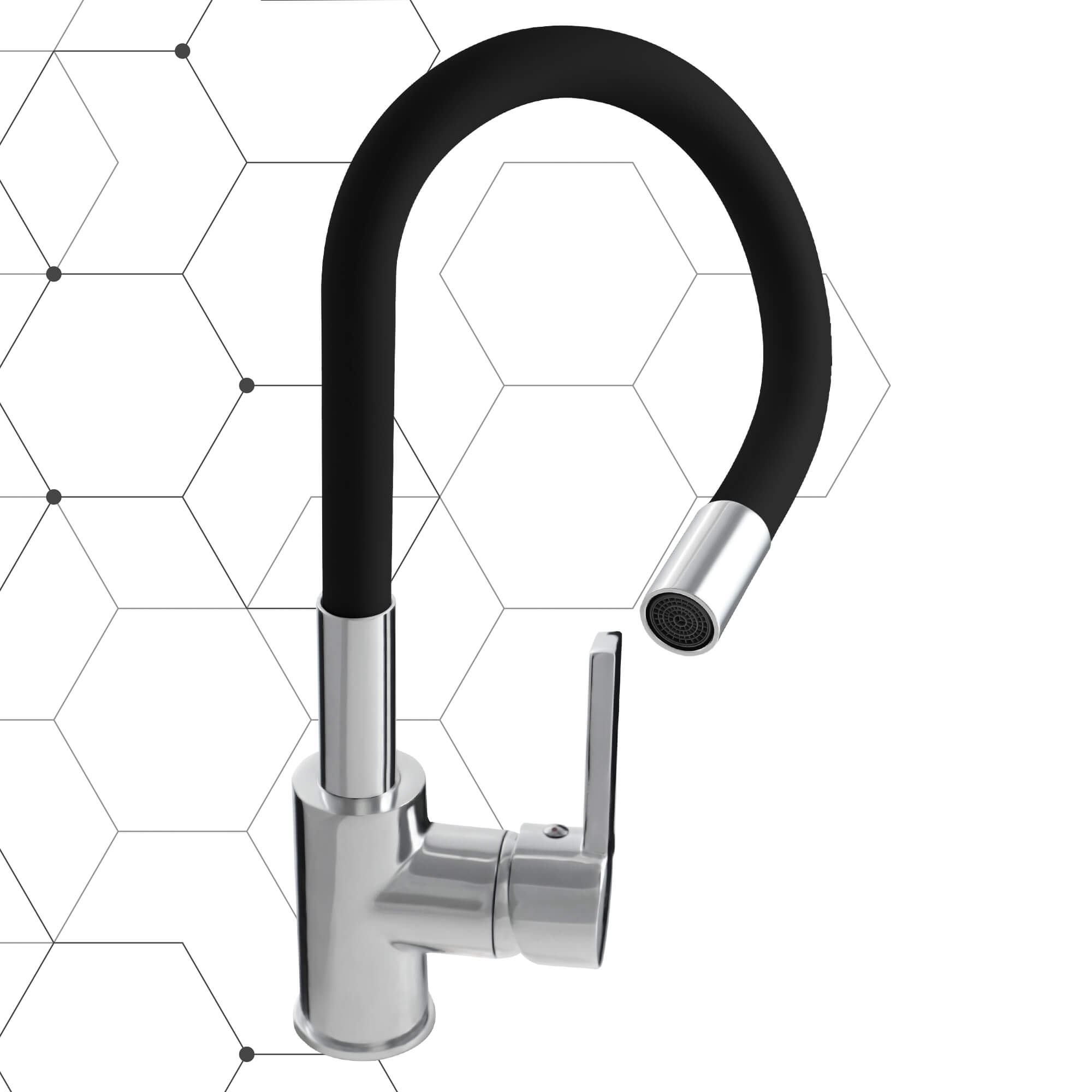 Bateria kuchenna Gospo Flex stojąca, czarna