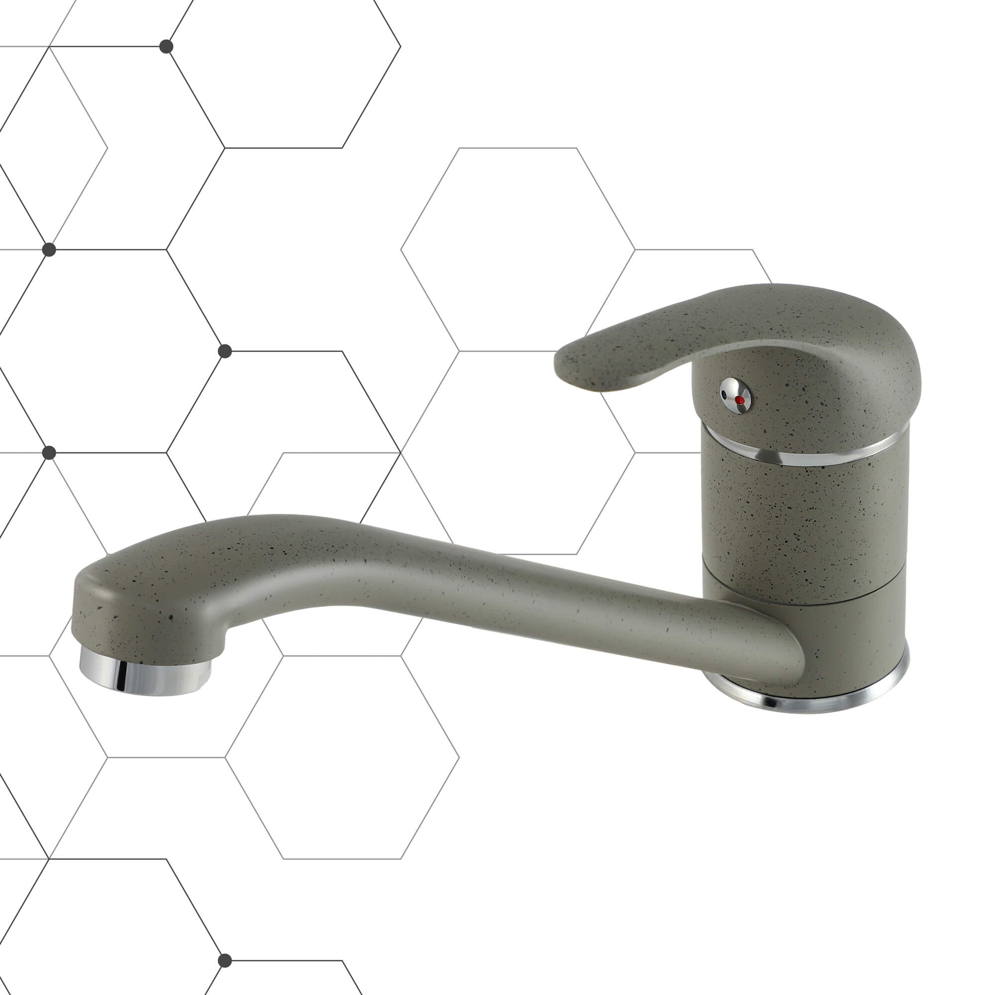 Bateria kuchenna Gospo Rox stojąca, szara