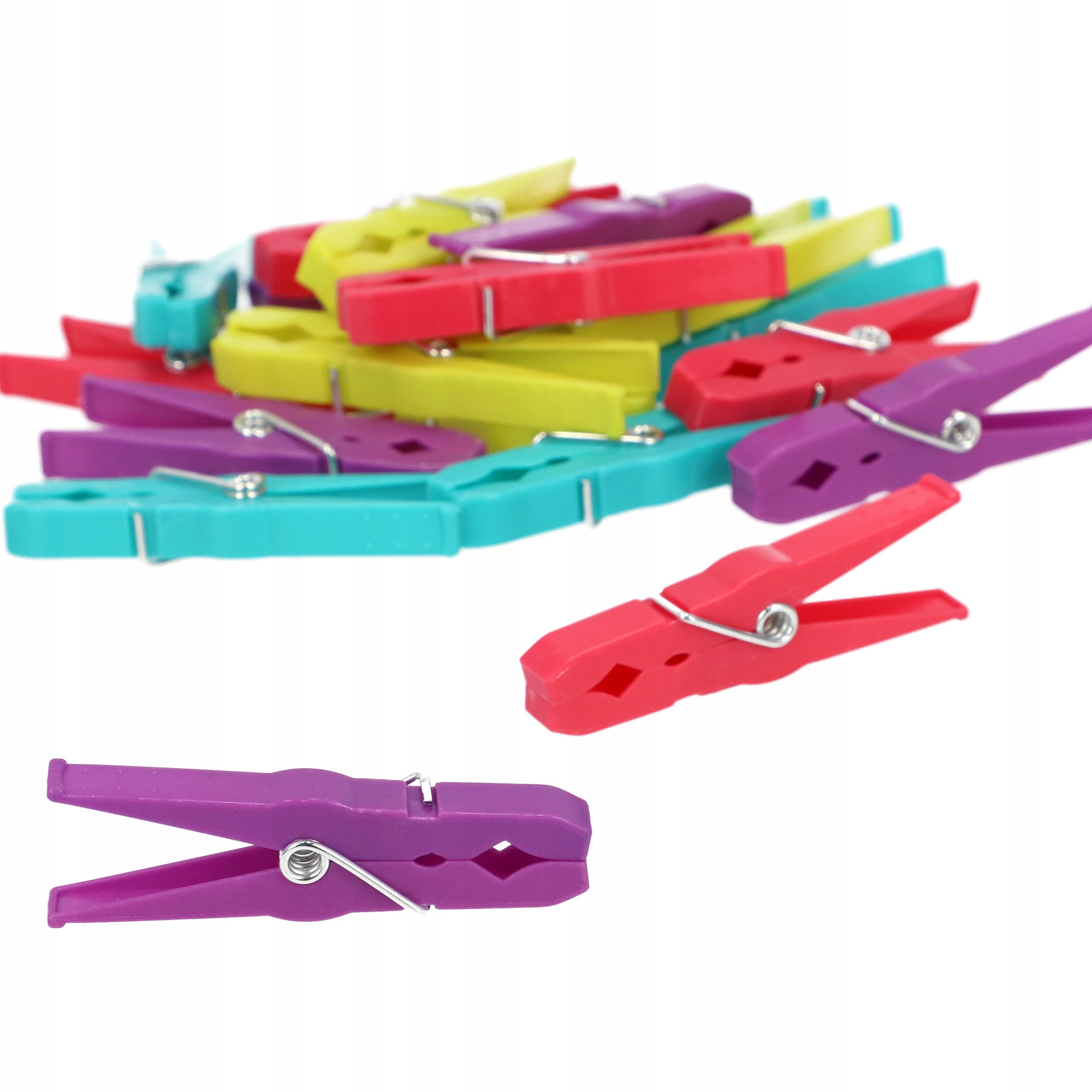 Plastikowe klamerki do bielizny Ravi Strong, 4 kolory, 20 szt.