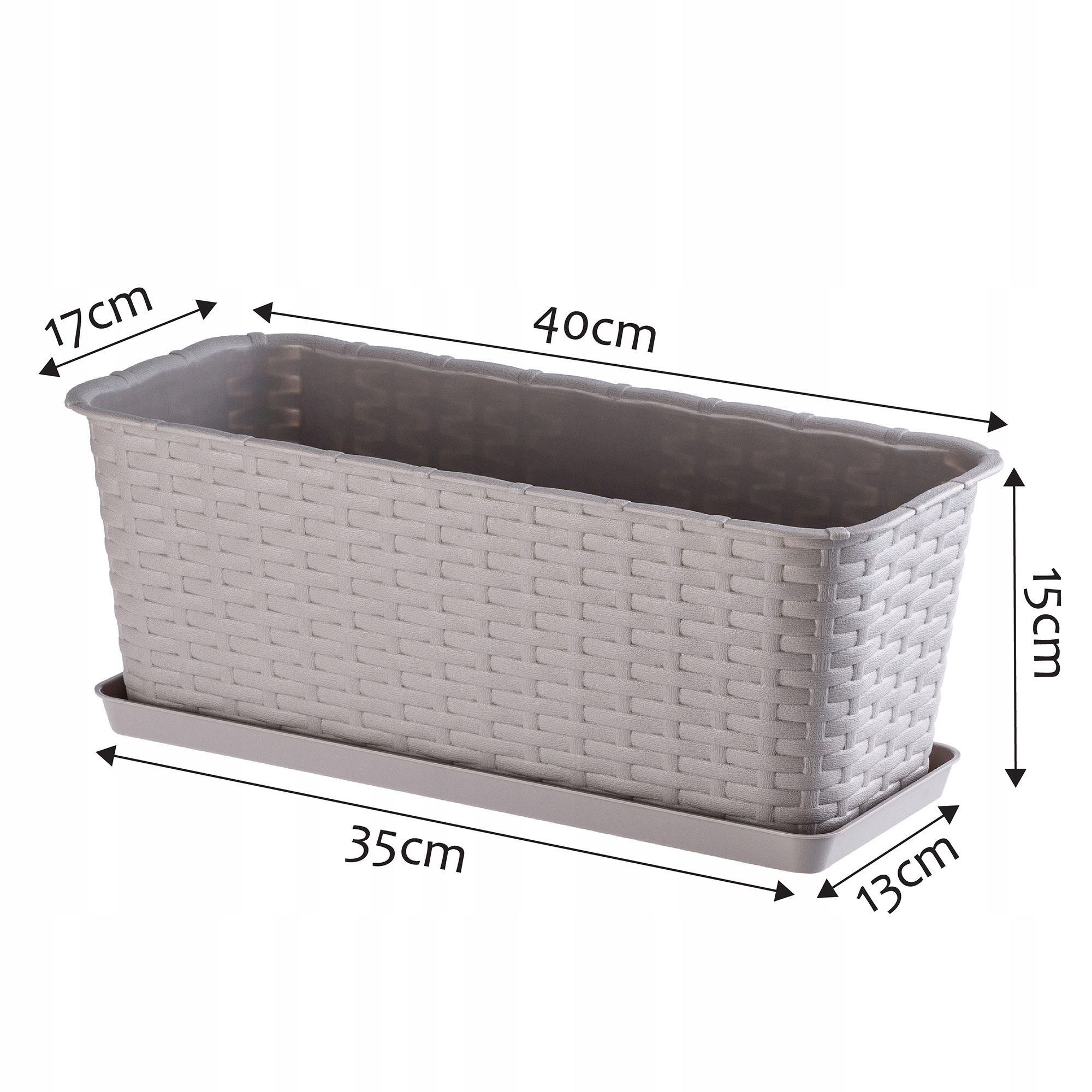 Podstawka pod doniczkę 40cm karmelowa